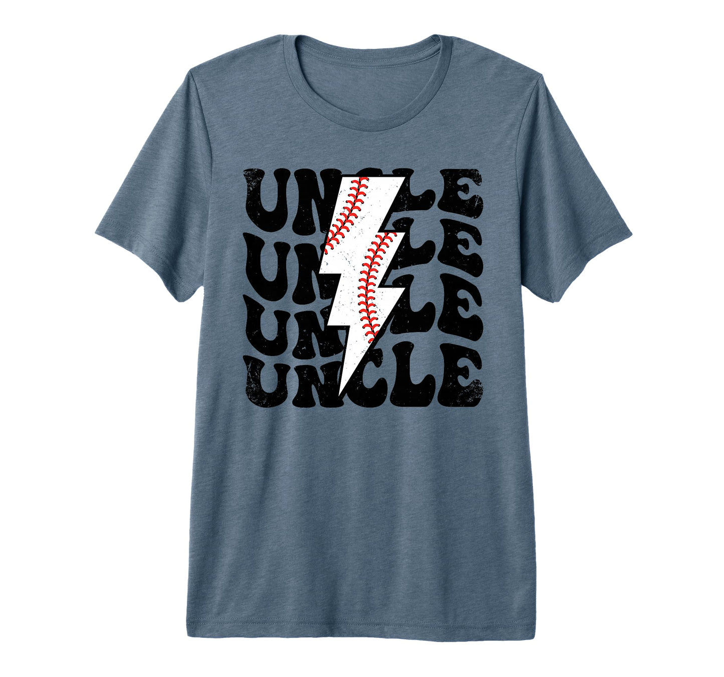 Lightning Groovy Proud Baseball Uncle T-Shirt - Minimalist Print Unisex - T-Shirt, Sweatshirt, Hoodie