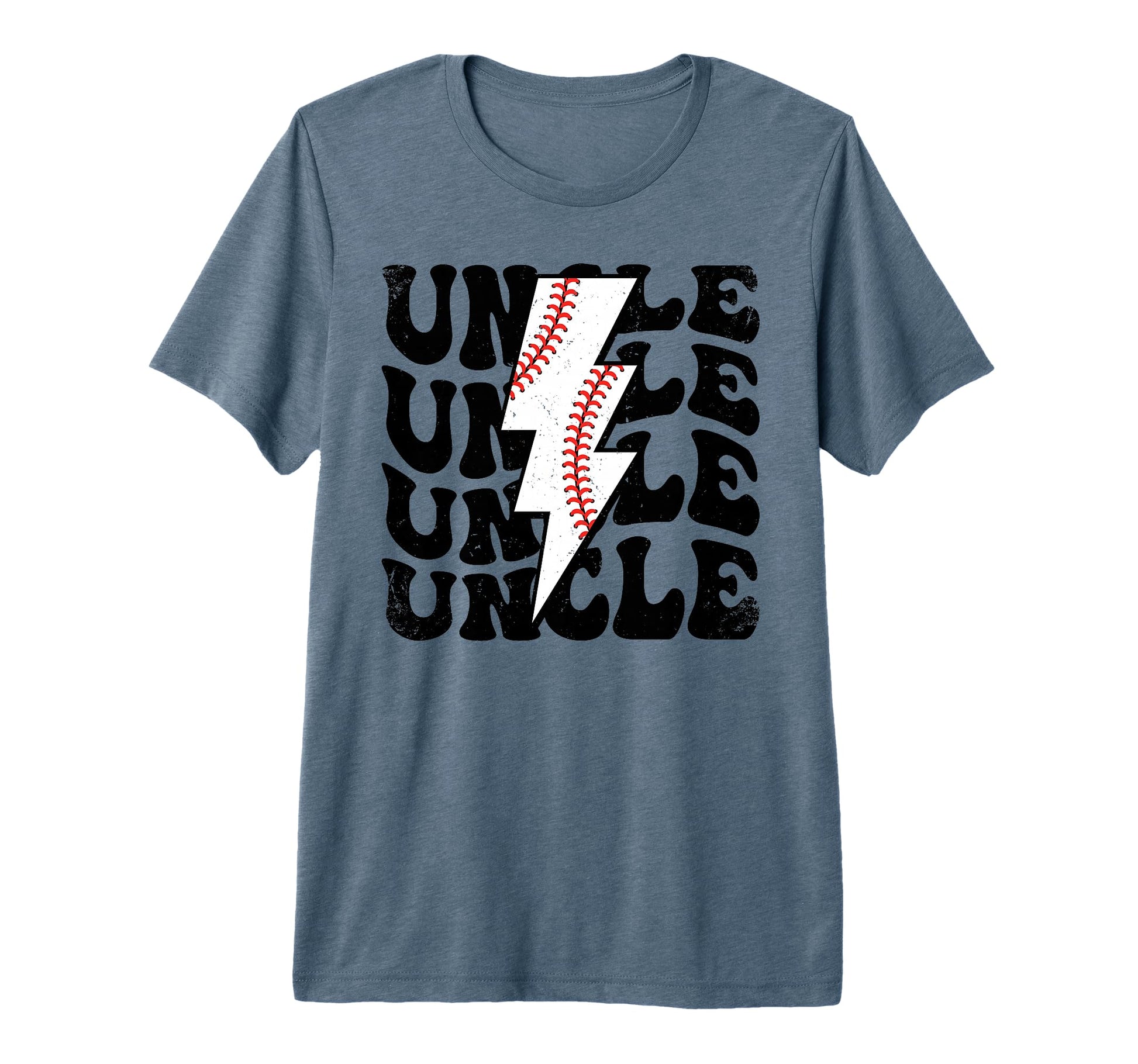 Lightning Groovy Proud Baseball Uncle T-Shirt - Minimalist Print Unisex - T-Shirt, Sweatshirt, Hoodie