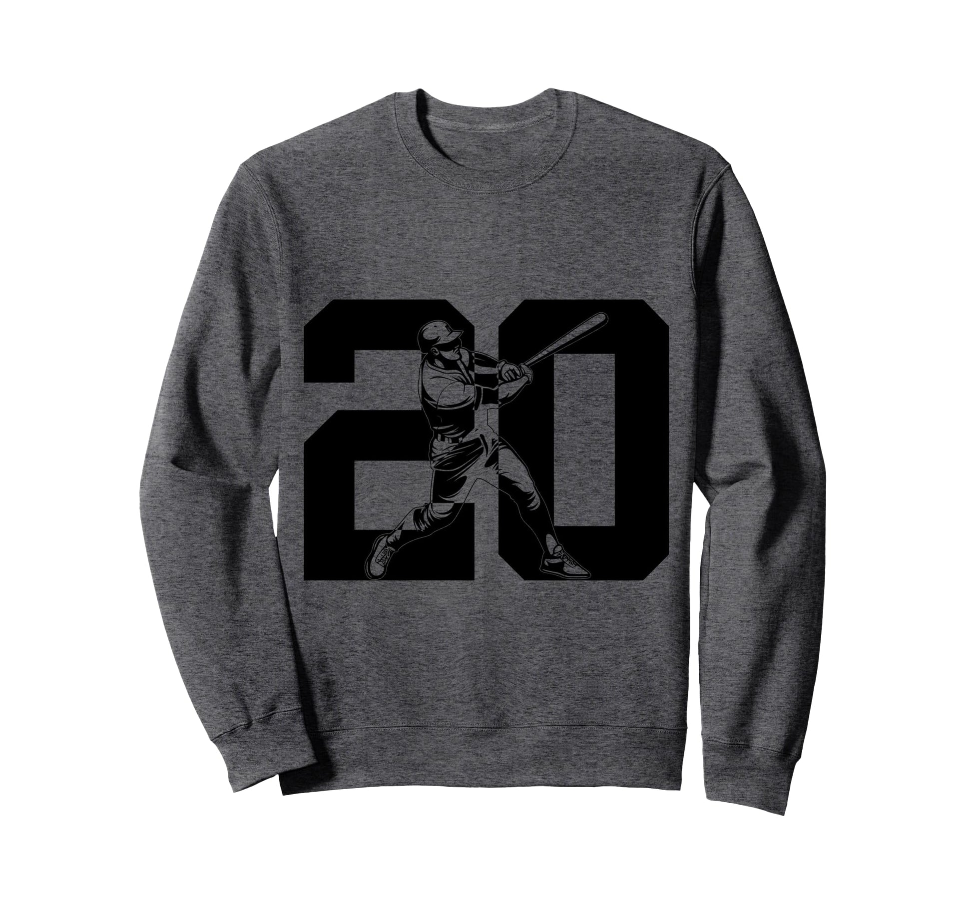 Number 20 Years Baseball 20Th Sweatshirt - Minimalist Print for Adults - T-Shirt, Sweatshirt, Hoodie