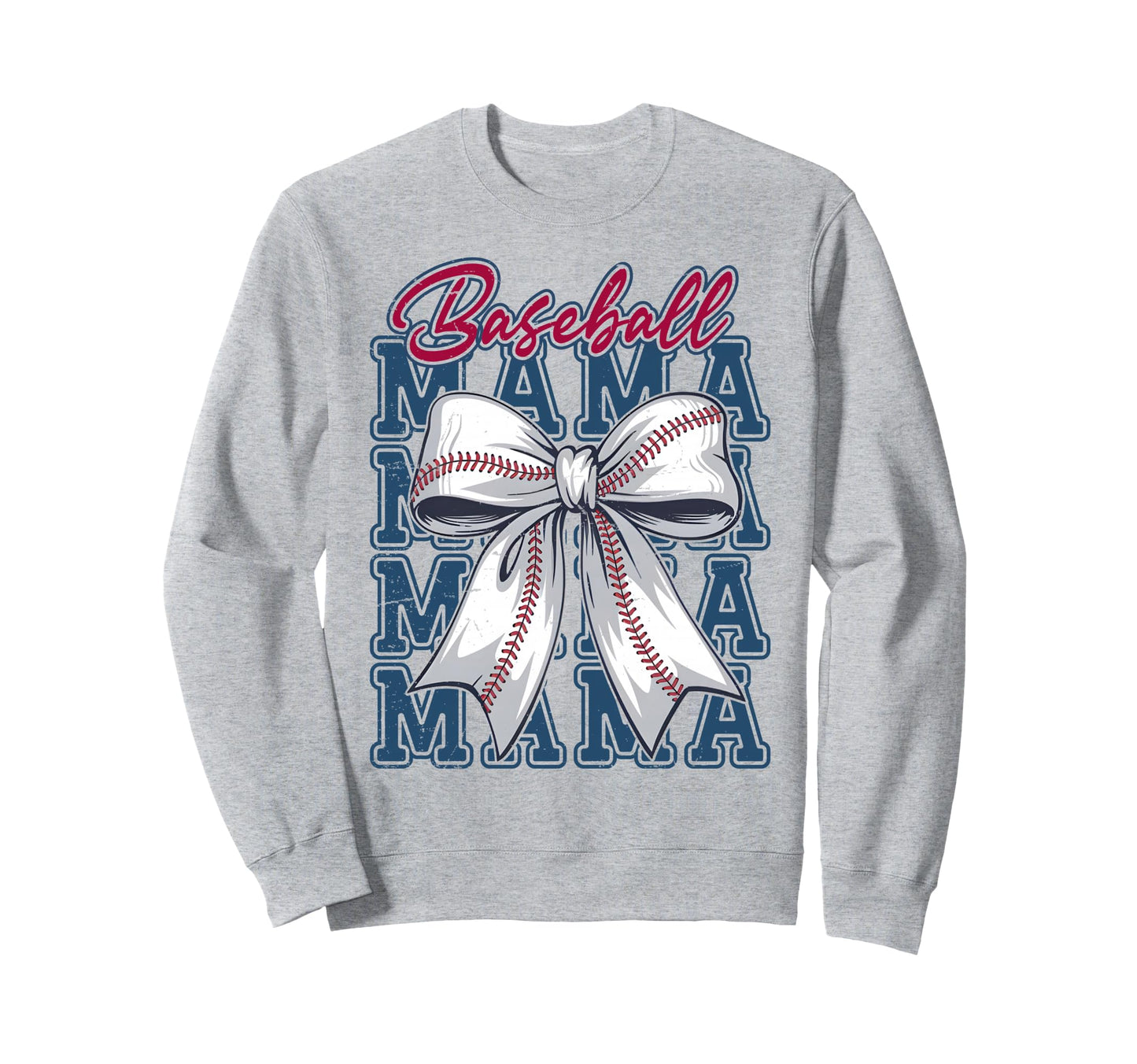 Baseball Coquette Bow Baseball Mom Sweatshirt - Minimalist Print Unisex - T-Shirt, Sweatshirt, Hoodie