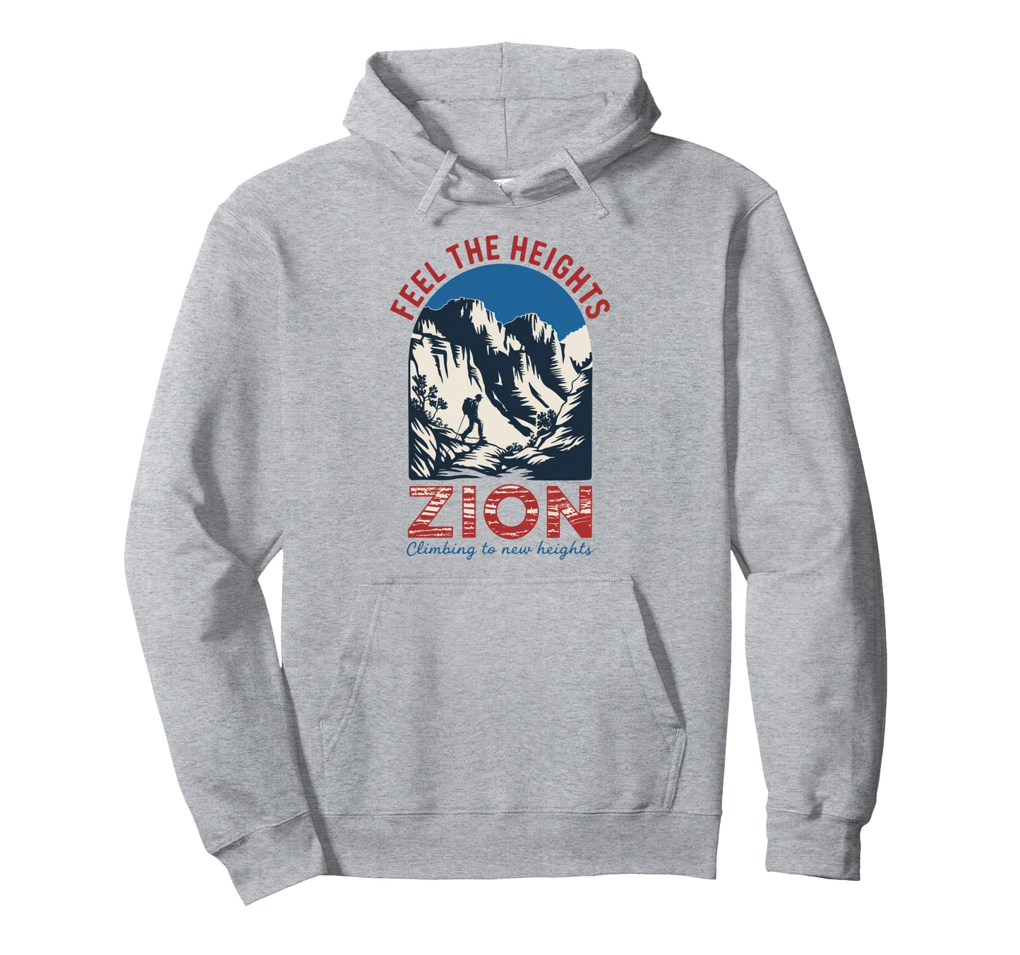 Zion National Park Zion Hiking Hoodie - Custom Art Print Men Women - T-Shirt, Sweatshirt, Hoodie