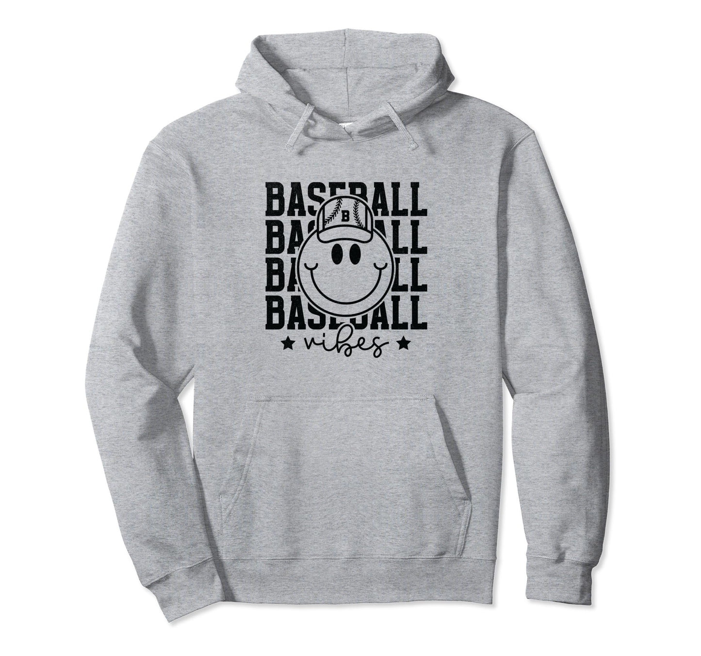 Baseball Vibes Funny Baseball Hoodie - Minimalist Print for Adults - T-Shirt, Sweatshirt, Hoodie