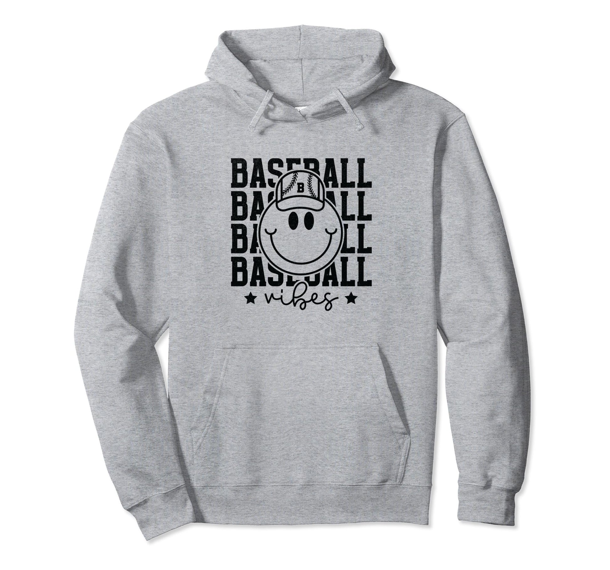 Baseball Vibes Funny Baseball Hoodie - Minimalist Print for Adults - T-Shirt, Sweatshirt, Hoodie