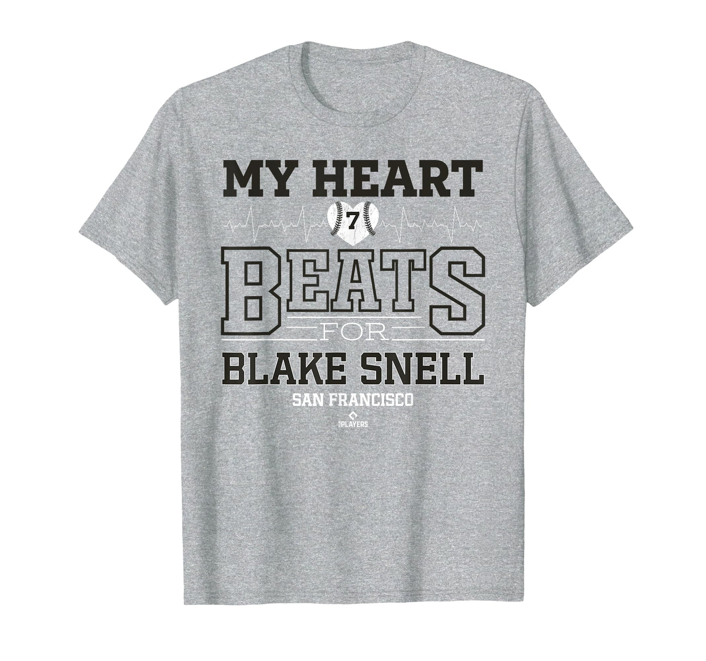My Heart Beats Blake Snell San T-Shirt - Custom Art Print for Adults - T-Shirt, Sweatshirt, Hoodie