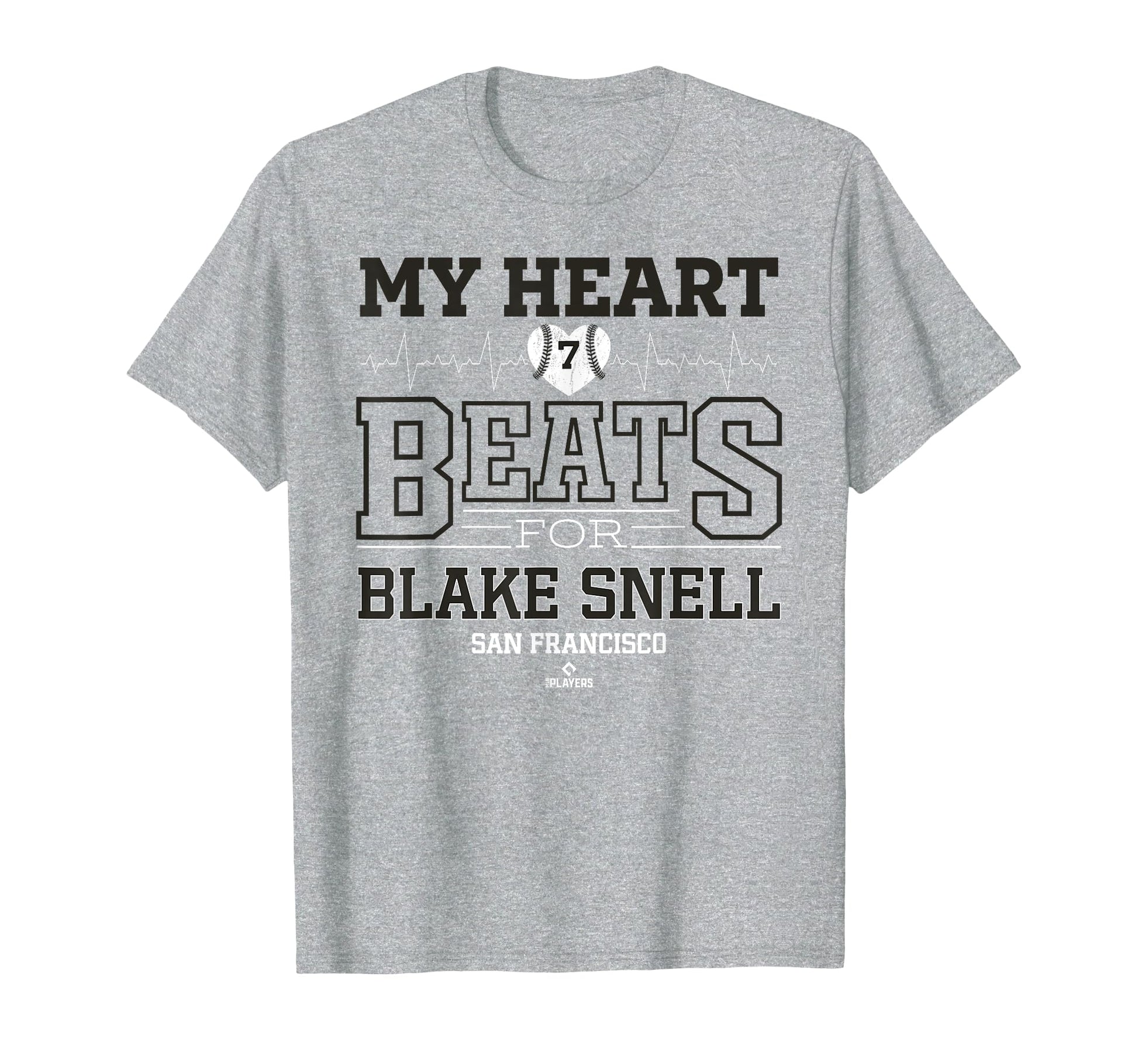 My Heart Beats Blake Snell San T-Shirt - Custom Art Print for Adults - T-Shirt, Sweatshirt, Hoodie