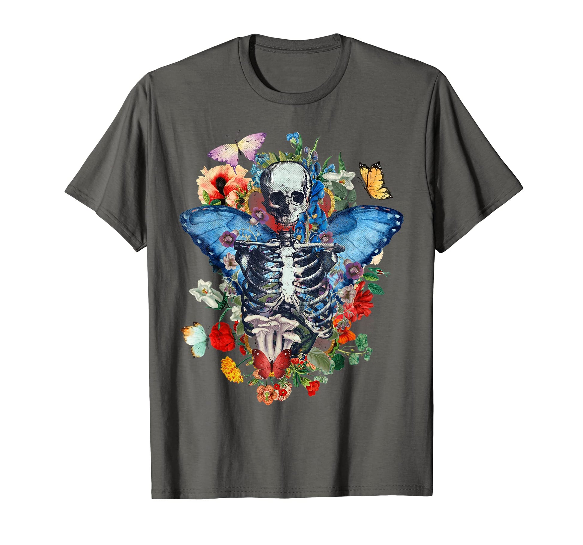 Fairy Grunge Butterfly Wing Skeleton T-Shirt - Trendy Graphic Unisex - T-Shirt, Sweatshirt, Hoodie