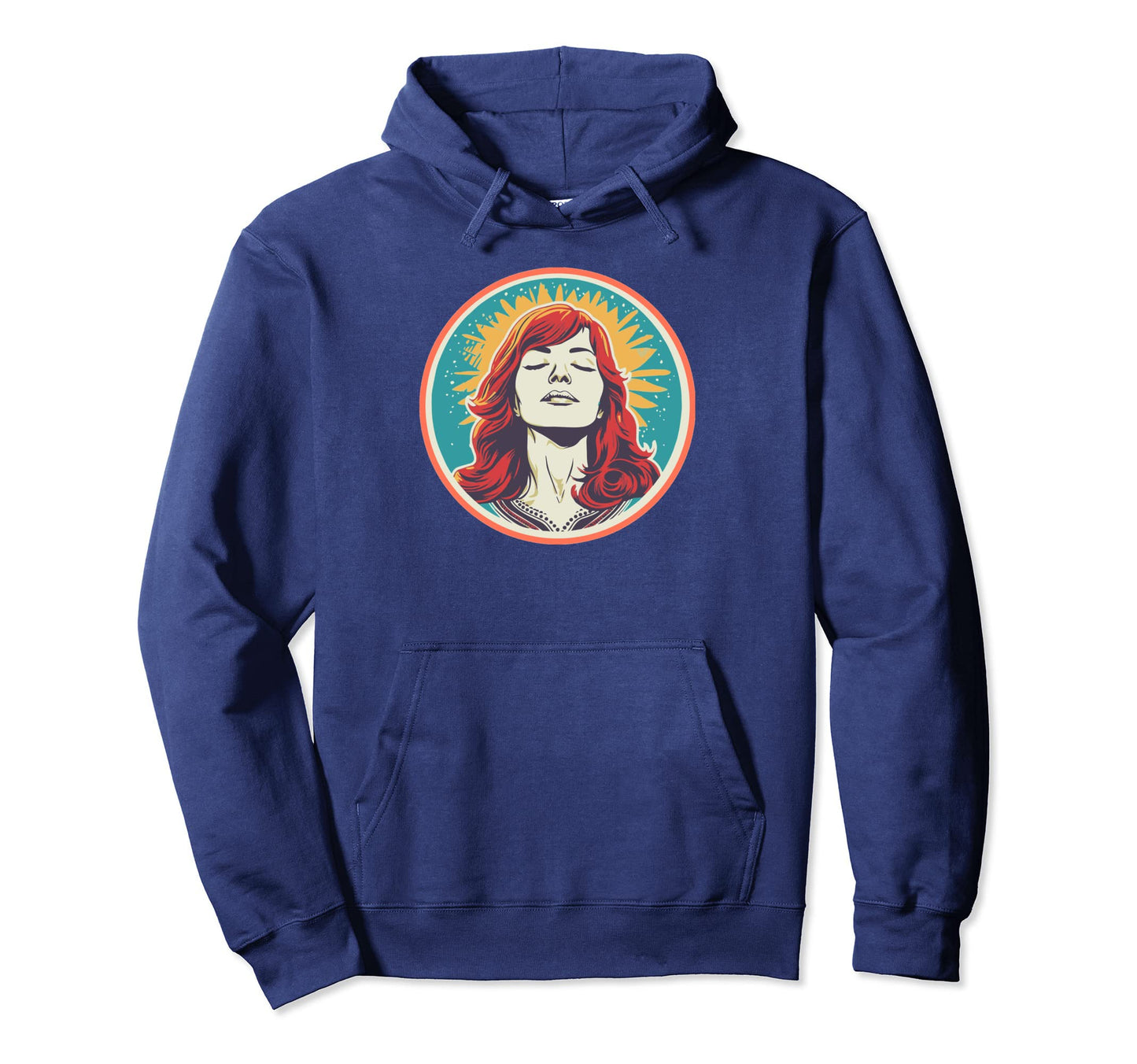 Groovy Mountain Mama Hippie 60S Hoodie - Novelty Apparel for Adults - T-Shirt, Sweatshirt, Hoodie