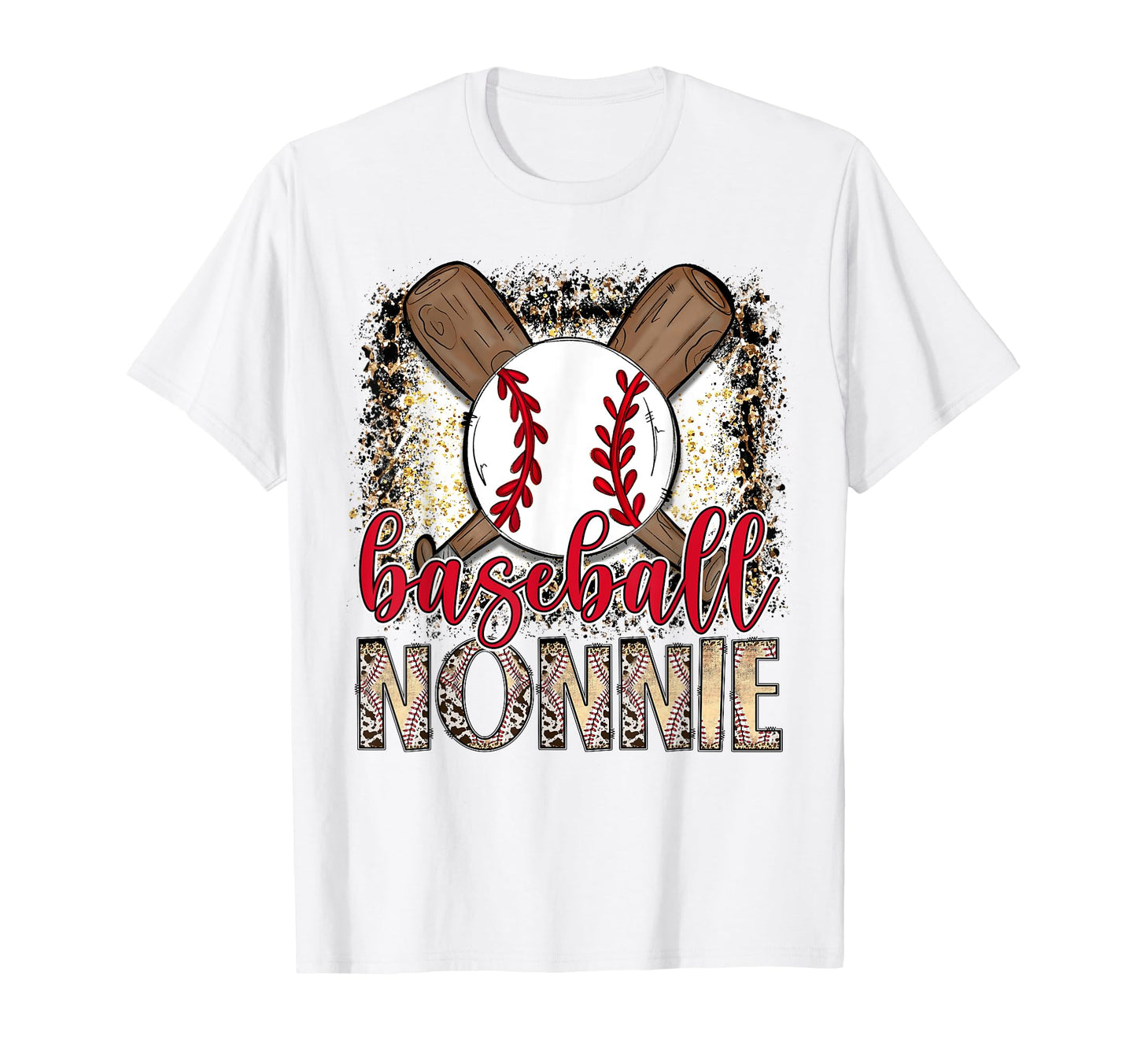 Baseball Nonnie Leopard Proud Ball T-Shirt - Minimalist Print Unisex - T-Shirt, Sweatshirt, Hoodie