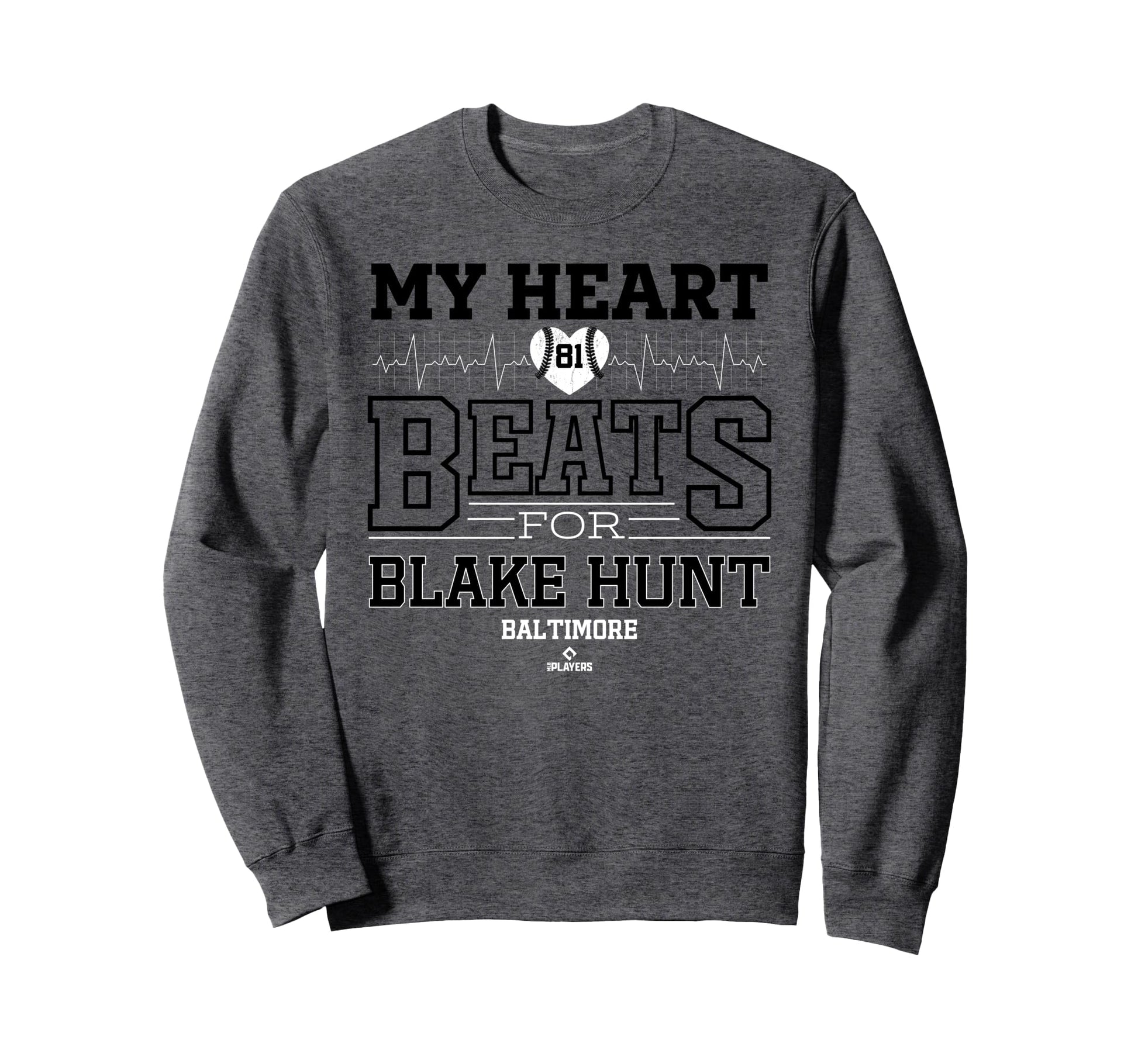 My Heart Beats Blake Hunt Baltimore Sweatshirt - Unique Graphic Men Women - T-Shirt, Sweatshirt, Hoodie