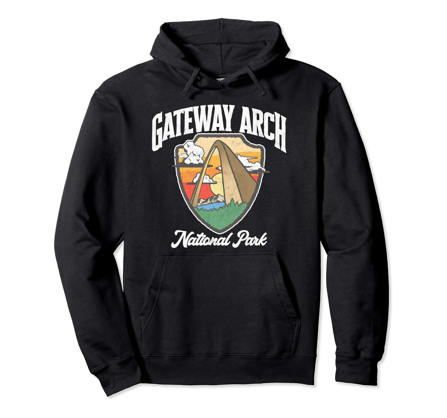 Gateway Arch National Park Hoodie - Custom Art Print Unisex - T-Shirt, Sweatshirt, Hoodie