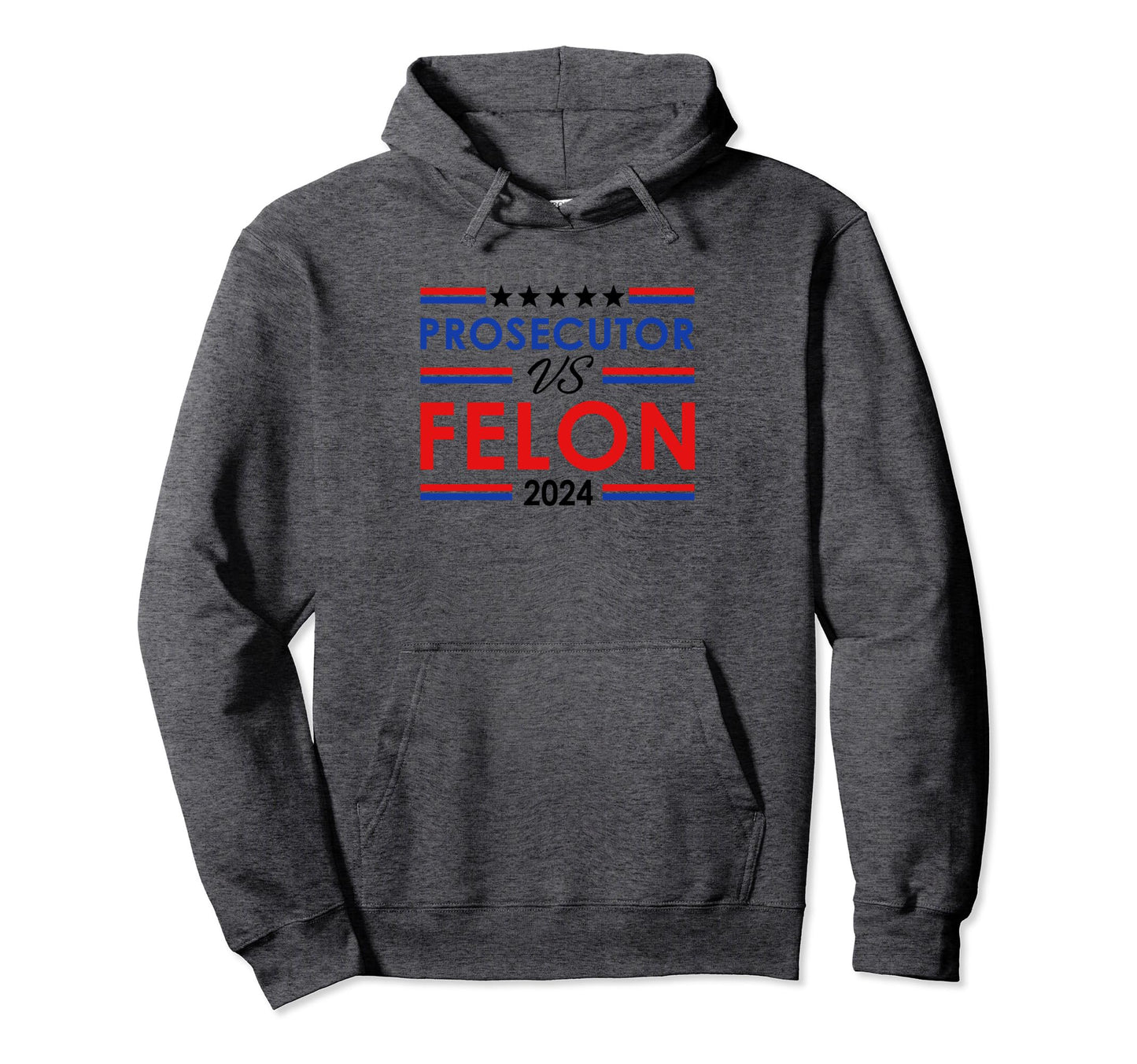 Prosecutor Vs Felon 2024 Stripe Hoodie - Aesthetic Graphic for Adults - T-Shirt, Sweatshirt, Hoodie