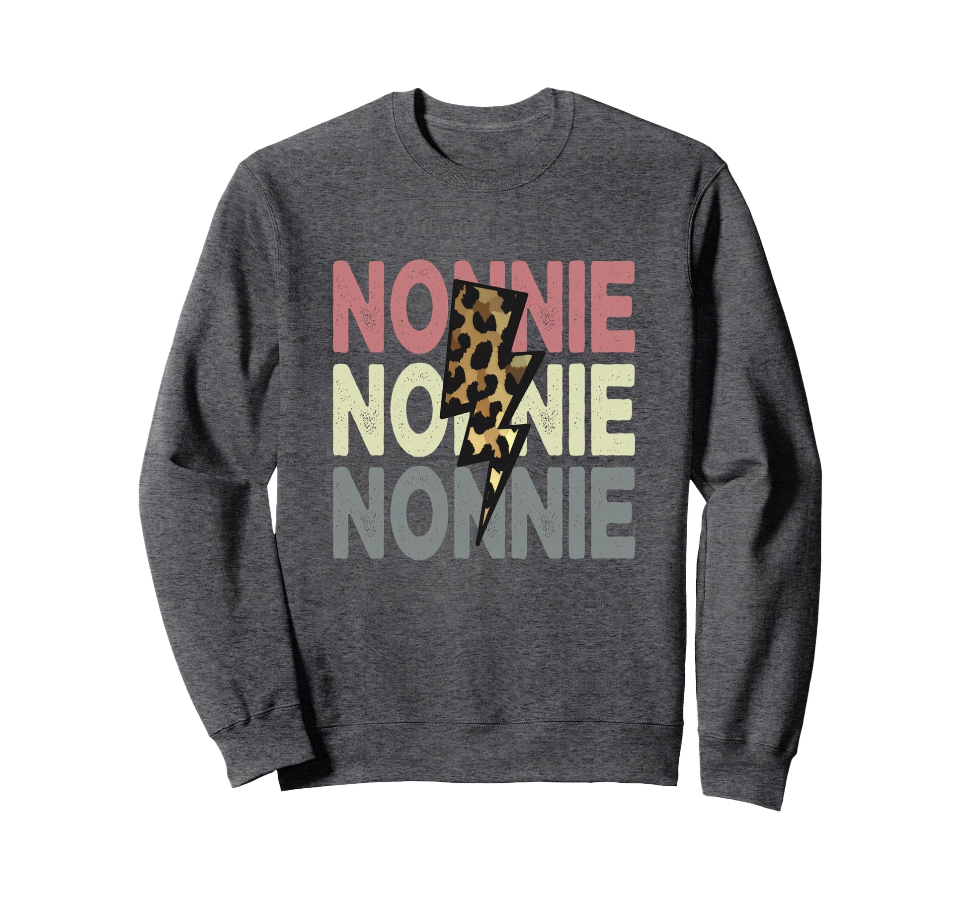 Nonnie Leopard Bolt Life Sweatshirt - Trendy Graphic Men Women - T-Shirt, Sweatshirt, Hoodie
