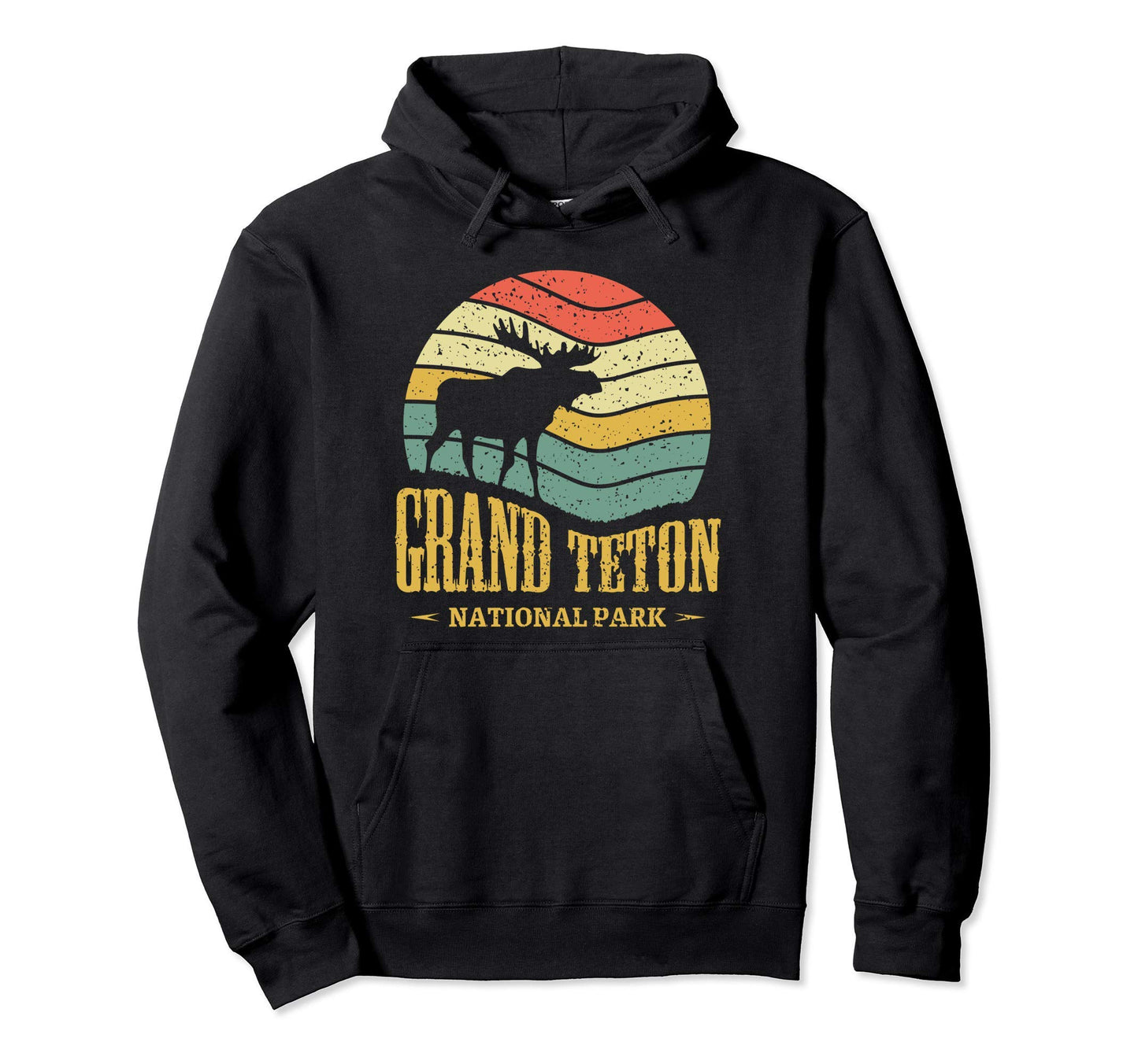 Grand Teton National Park Moose Hoodie - Casual Everyday Wear for Adults - T-Shirt, Sweatshirt, Hoodie
