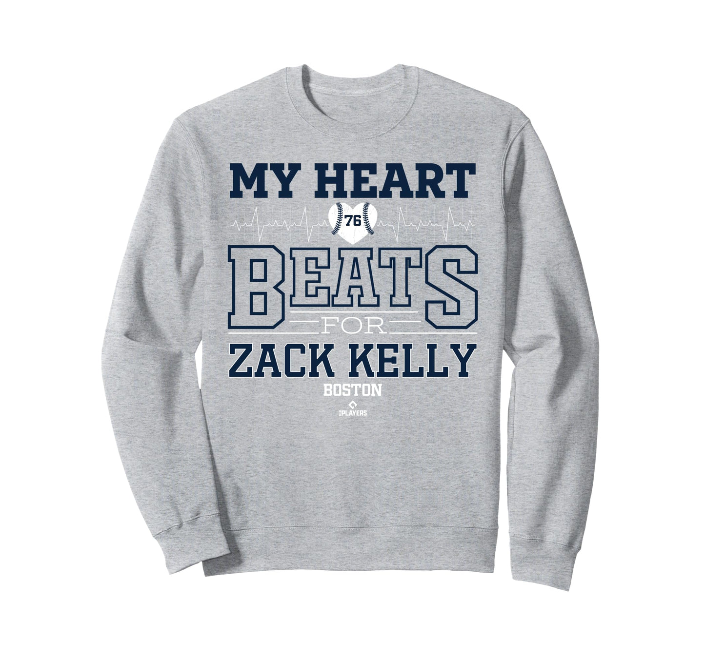 My Heart Beats Zack Kelly Boston Sweatshirt - Custom Art Print Unisex - T-Shirt, Sweatshirt, Hoodie