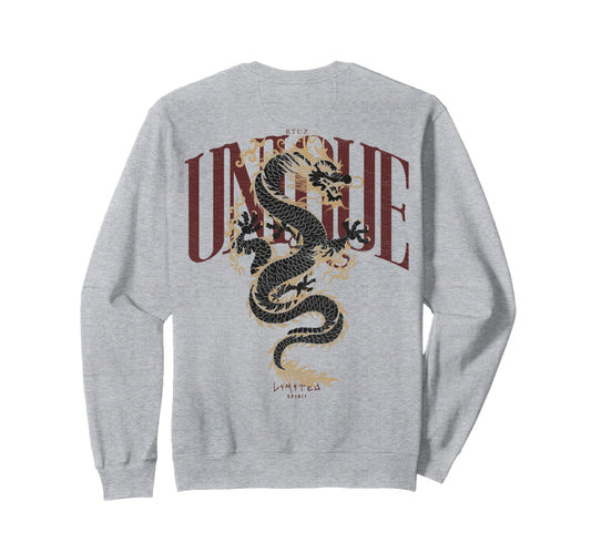 Aesthetic Back Dragon Y2K Streetwear Sweatshirt - Unique Graphic Unisex - T-Shirt, Sweatshirt, Hoodie