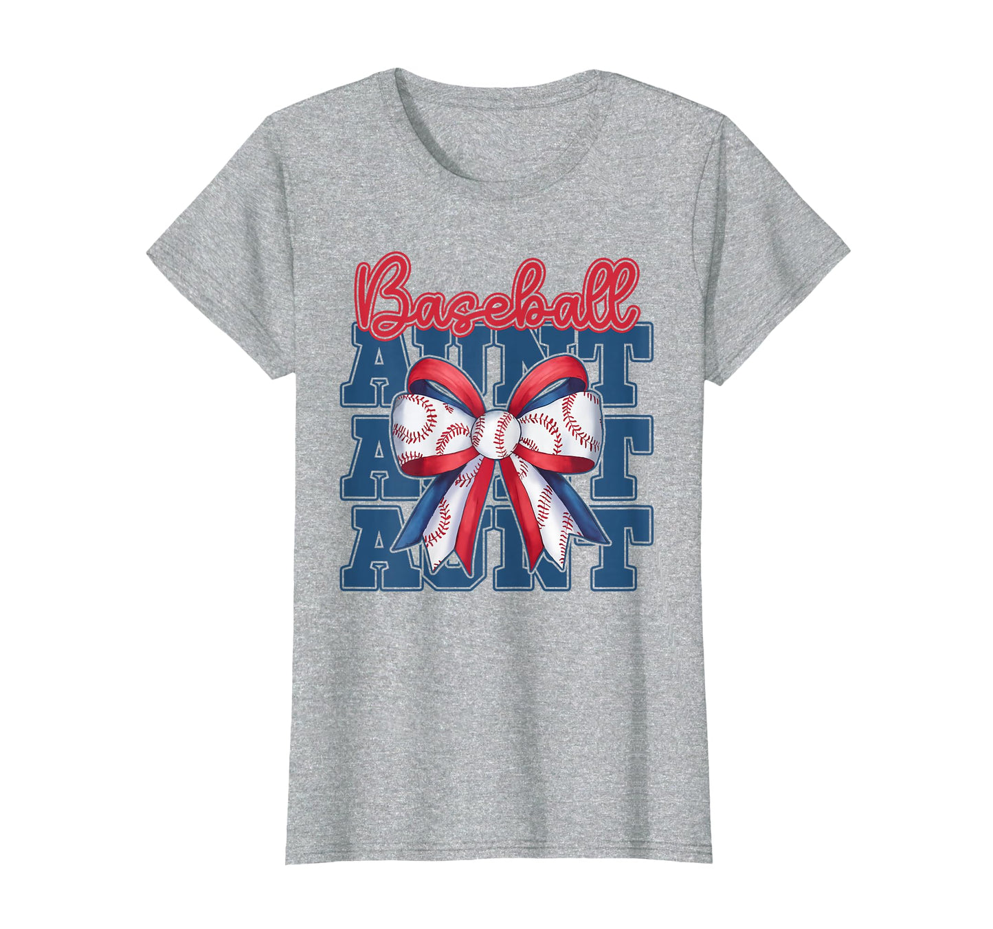 Baseball Aunt Coquette Bow Sport T-Shirt - Trendy Graphic for Adults - T-Shirt, Sweatshirt, Hoodie
