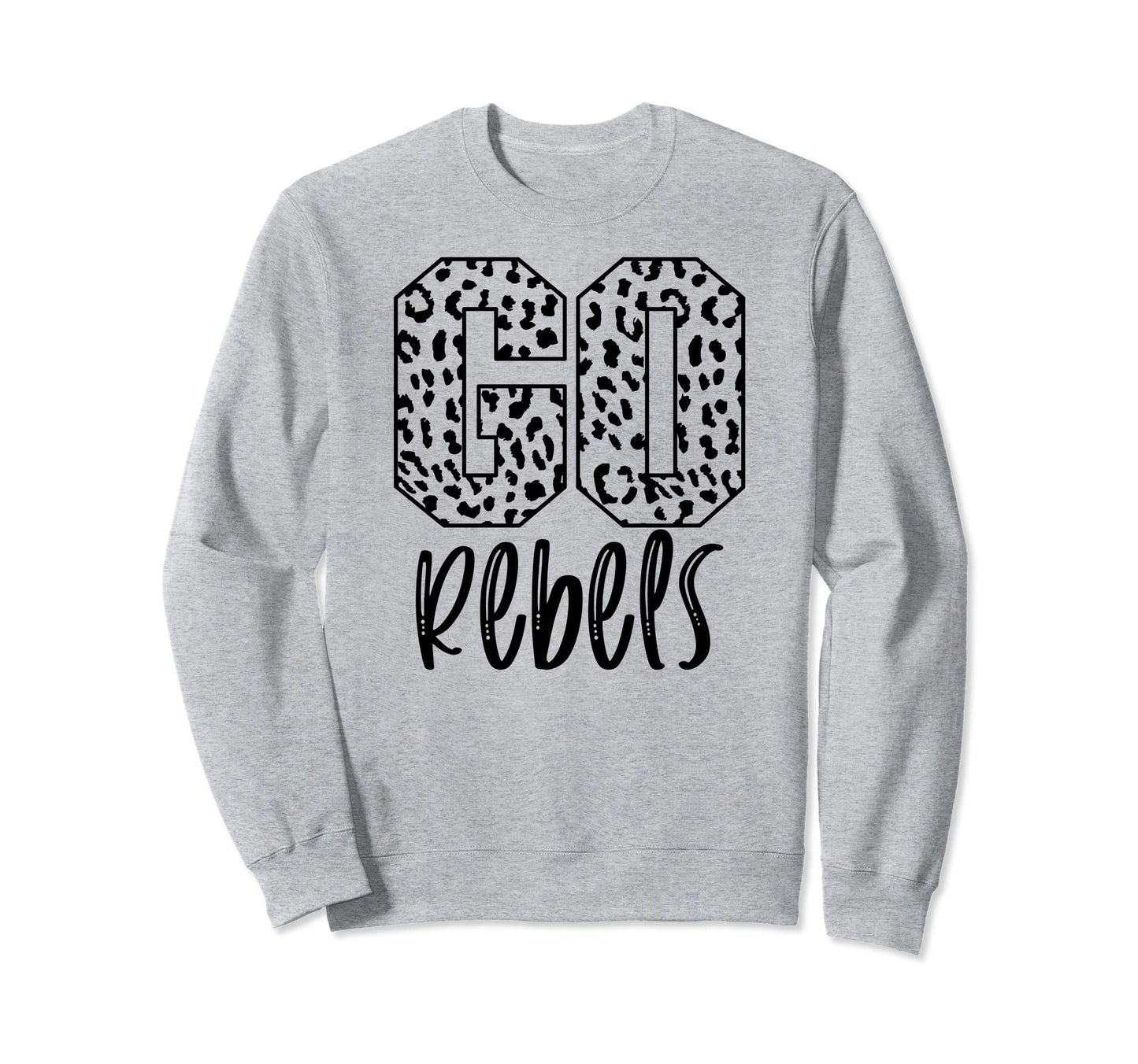 Rebels Team Mascot School Spirit Sweatshirt - Custom Art Print Men Women - T-Shirt, Sweatshirt, Hoodie