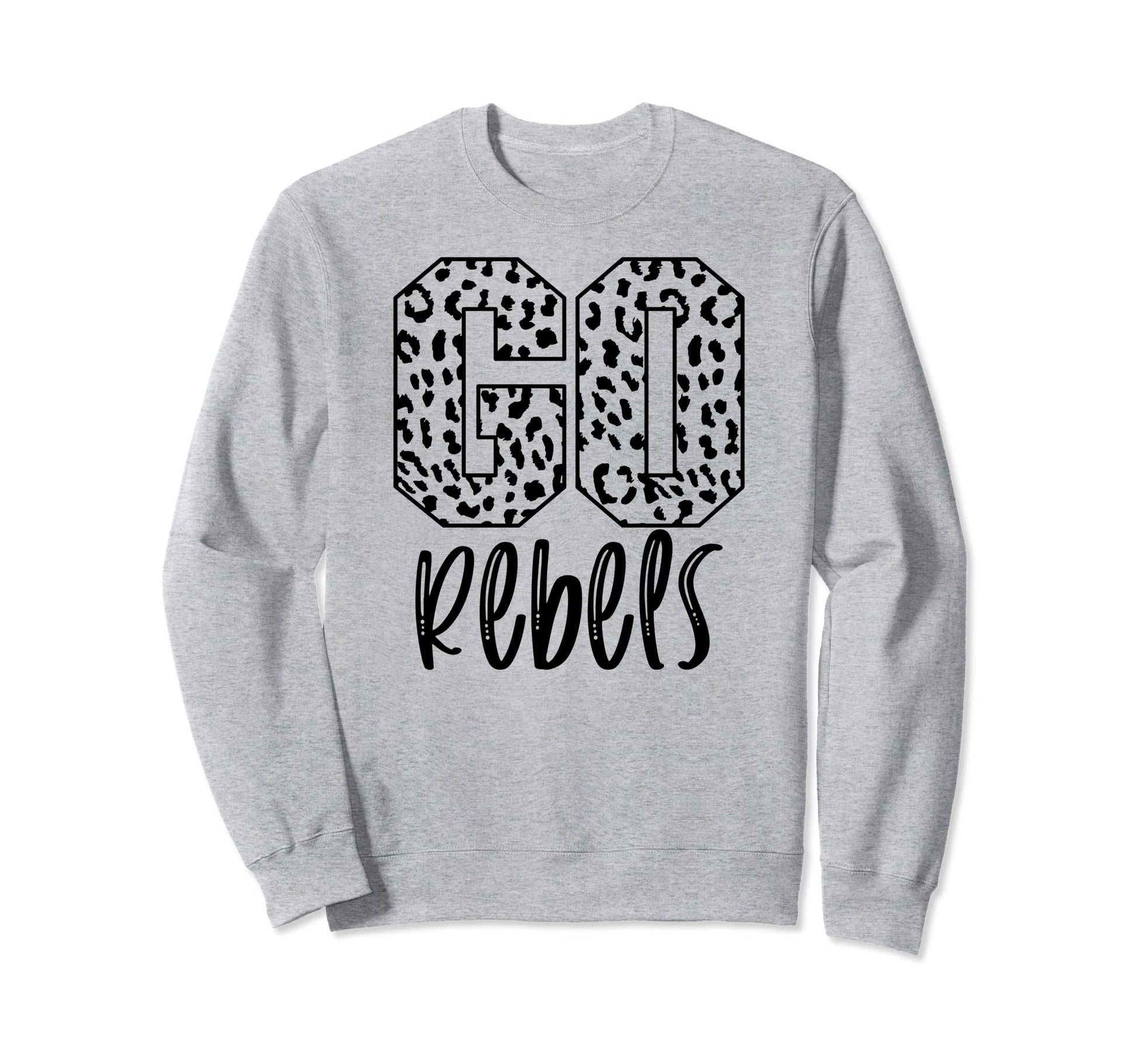 Rebels Team Mascot School Spirit Sweatshirt - Custom Art Print Men Women - T-Shirt, Sweatshirt, Hoodie
