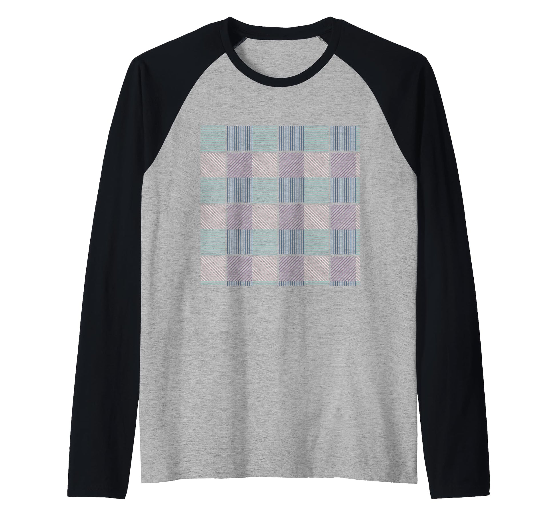 Plaid Lines Pattern Gemetrical Lines T-Shirt - Aesthetic Graphic Unisex - T-Shirt, Sweatshirt, Hoodie