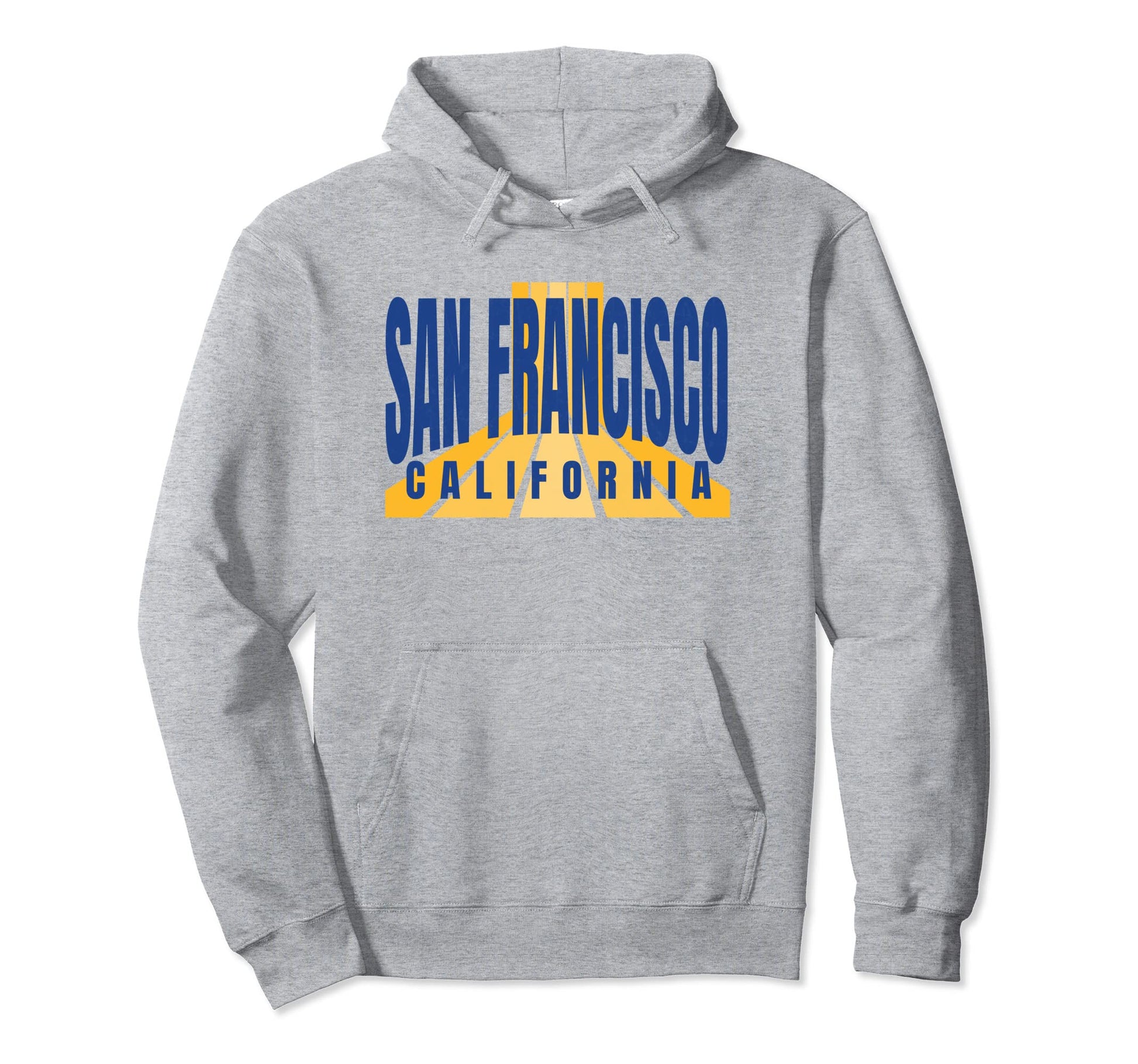 San Francisco Blue Yellow San Francisco Hoodie - Unique Graphic Men Women - T-Shirt, Sweatshirt, Hoodie