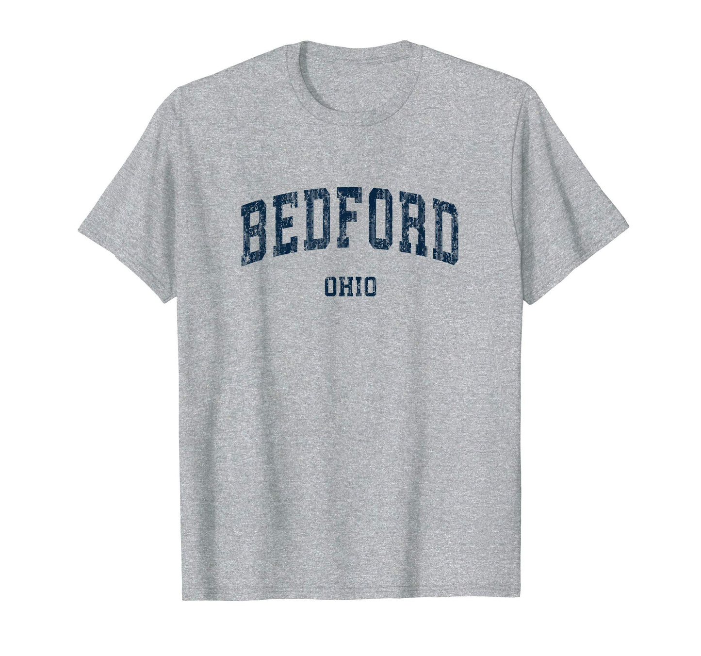 Bedford Ohio Oh Varsity Sports Navy T-Shirt - Novelty Apparel Unisex - T-Shirt, Sweatshirt, Hoodie