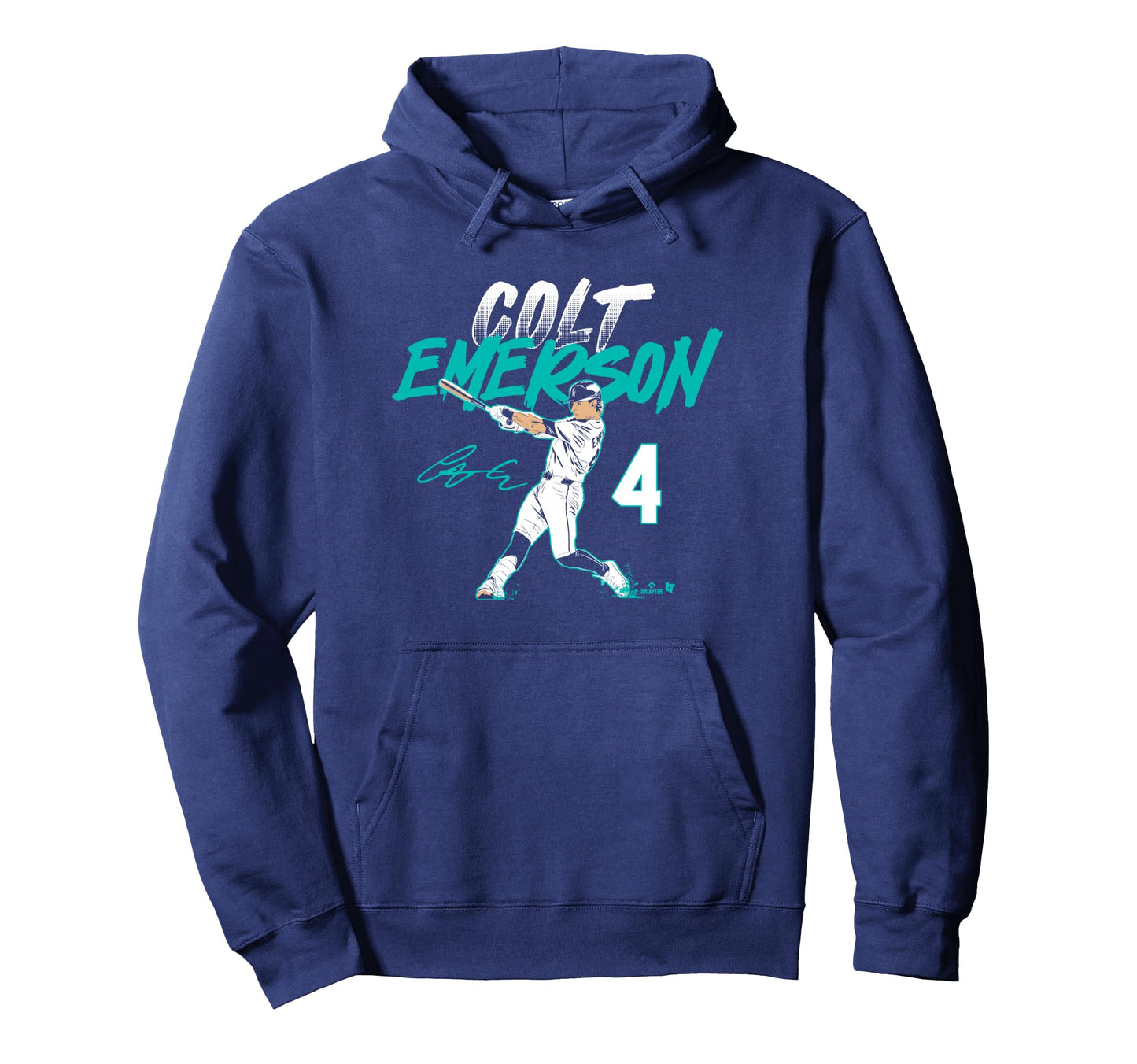 Colt Emerson Slugger Swing Number Seattle Hoodie - Minimalist Print Unisex - T-Shirt, Sweatshirt, Hoodie