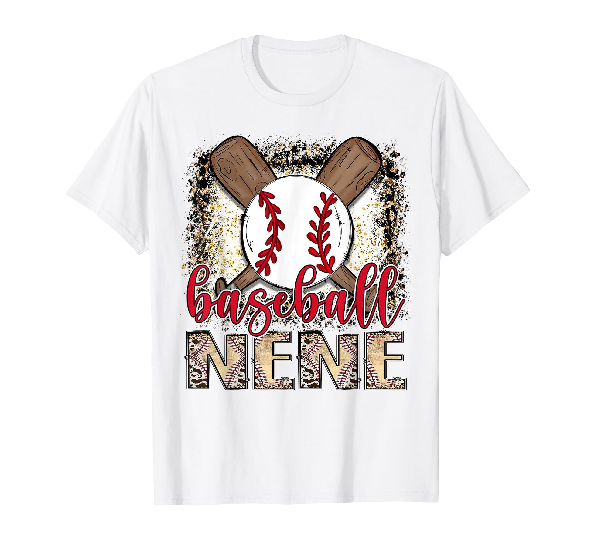 Baseball Nene Leopard Proud Ball T-Shirt - Casual Everyday Wear Men Women - T-Shirt, Sweatshirt, Hoodie
