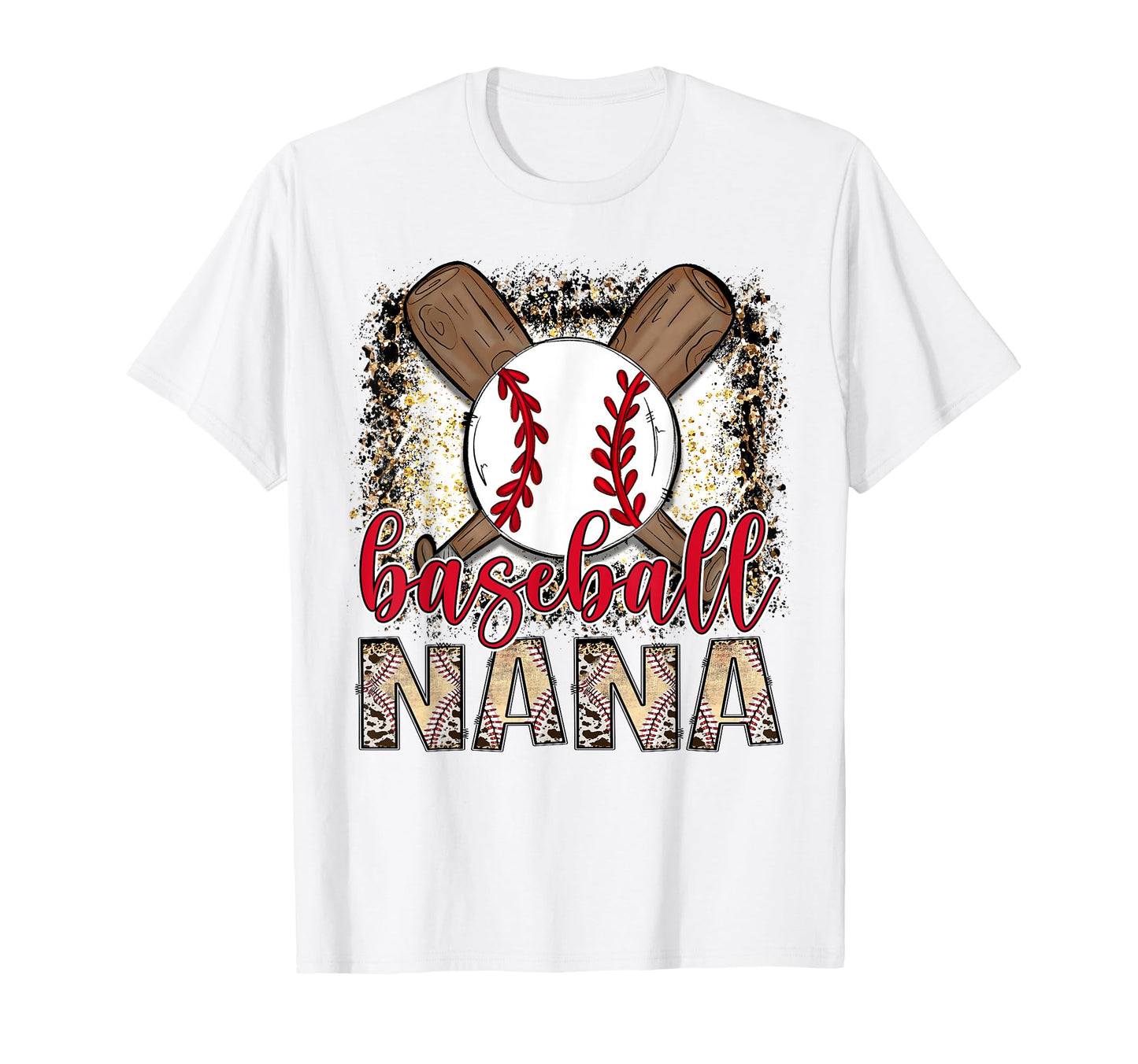 Baseball Nana Leopard Proud Ball T-Shirt - Aesthetic Graphic for Adults - T-Shirt, Sweatshirt, Hoodie