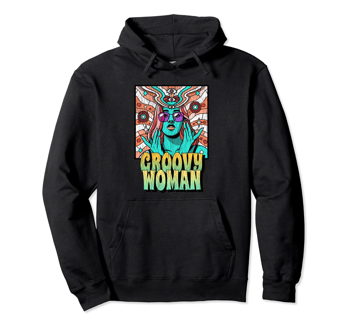 60S Psychedelic Aesthetic Groovy Hoodie - Graphic Print Men Women - T-Shirt, Sweatshirt, Hoodie