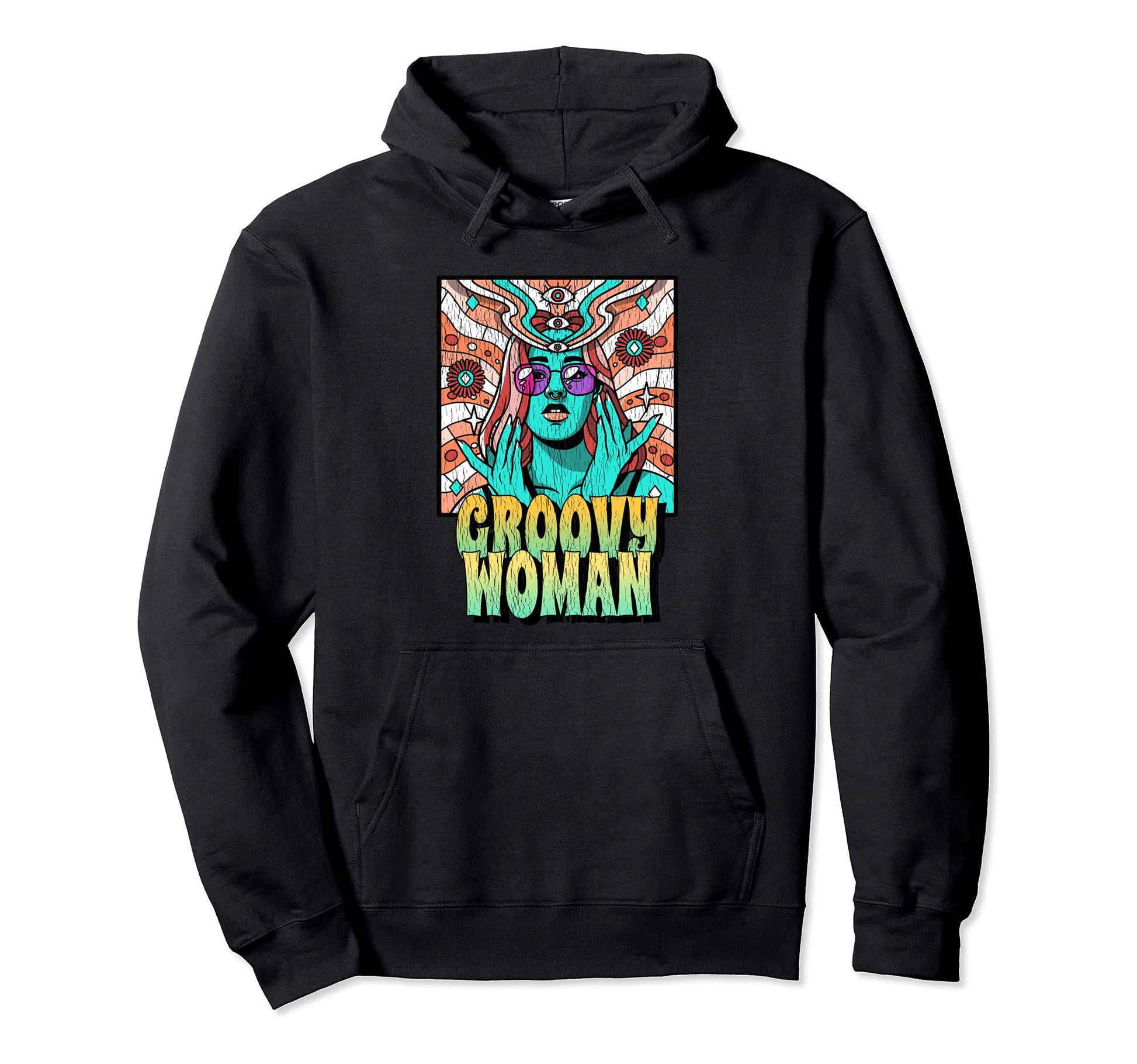 60S Psychedelic Aesthetic Groovy Hoodie - Graphic Print Men Women - T-Shirt, Sweatshirt, Hoodie