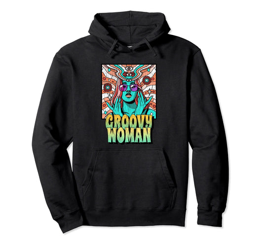 60S Psychedelic Aesthetic Groovy Hoodie - Graphic Print Men Women - T-Shirt, Sweatshirt, Hoodie