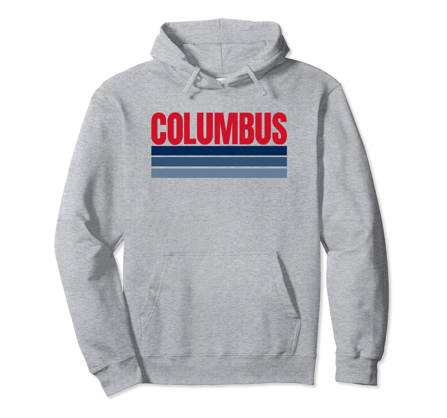 Columbus Red Navy Blue Stripes Columbus Hoodie - Streetwear Style Men Women - T-Shirt, Sweatshirt, Hoodie