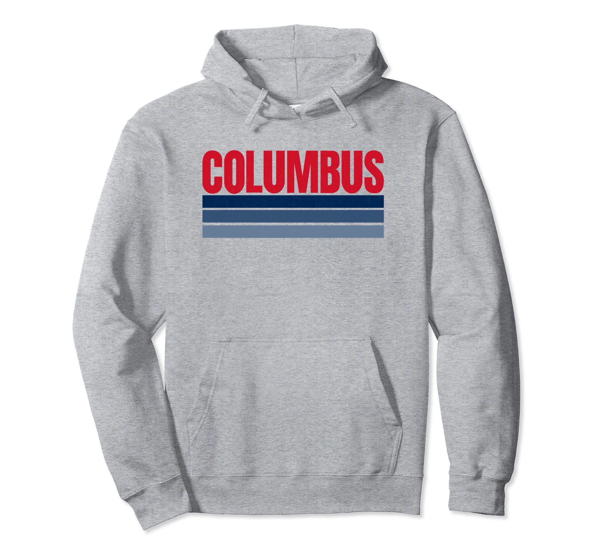Columbus Red Navy Blue Stripes Columbus Hoodie - Streetwear Style Men Women - T-Shirt, Sweatshirt, Hoodie