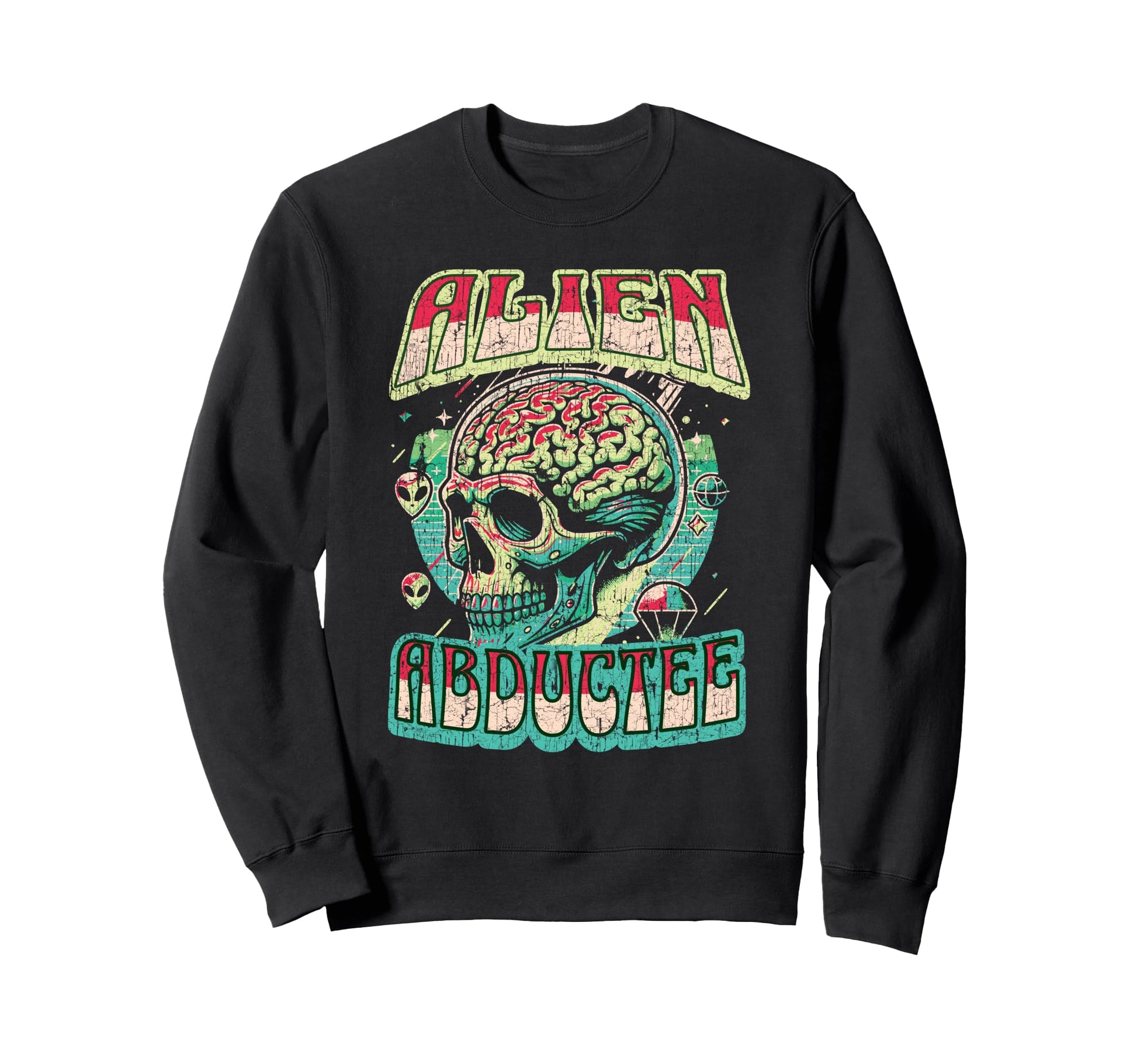 Alien Abductee Alien Head Sweatshirt - Minimalist Print for Adults - T-Shirt, Sweatshirt, Hoodie