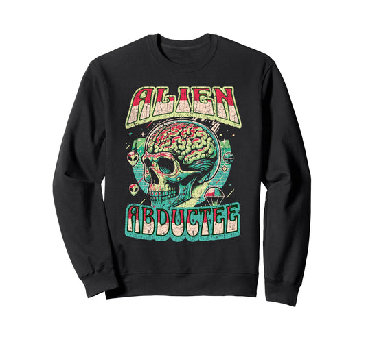 Alien Abductee Alien Head Sweatshirt - Minimalist Print for Adults - T-Shirt, Sweatshirt, Hoodie