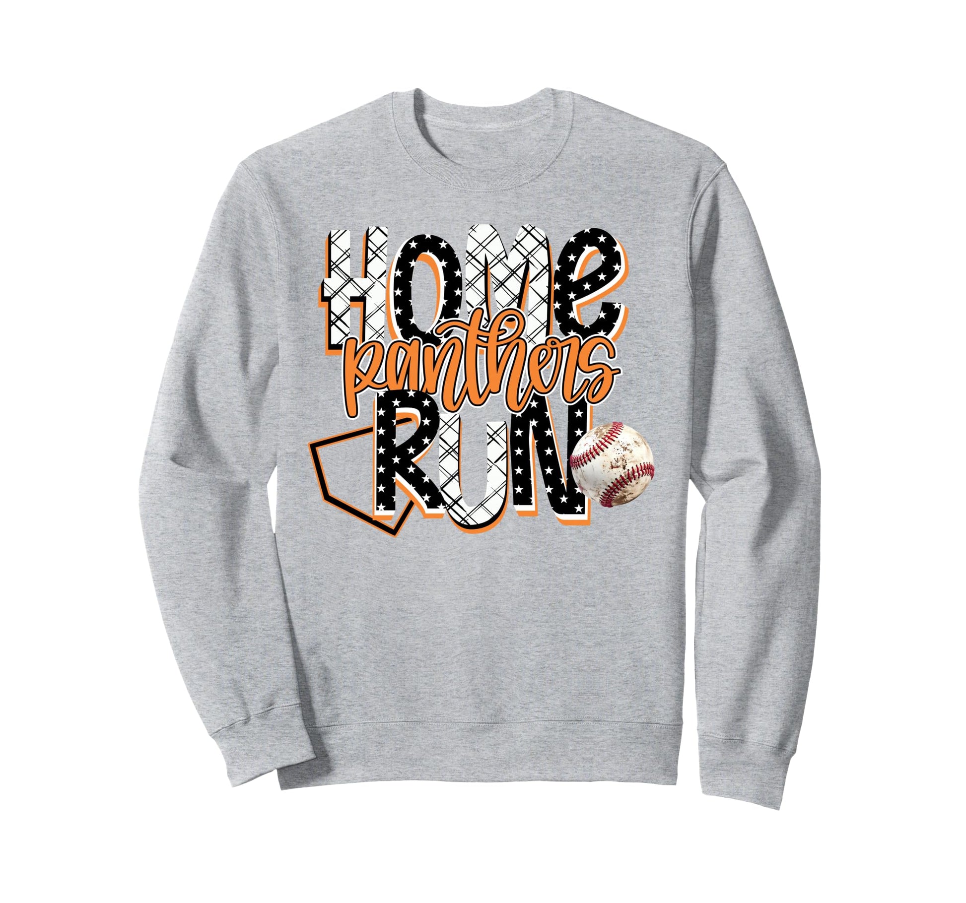 Home Run Panthers Baseball Sweatshirt - Aesthetic Graphic for Adults - T-Shirt, Sweatshirt, Hoodie