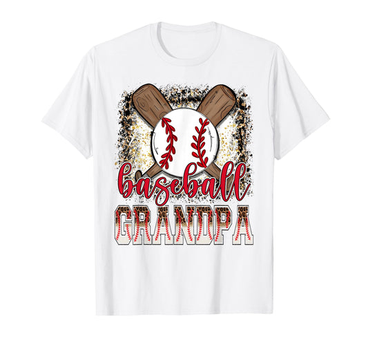 Baseball Grandpa Leopard Proud Ball T-Shirt - Streetwear Style Unisex - T-Shirt, Sweatshirt, Hoodie