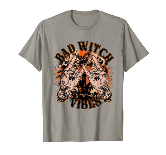 Bad Witch Vibes Witchy Aesthetic Rocker T-Shirt - Graphic Print Unisex - T-Shirt, Sweatshirt, Hoodie
