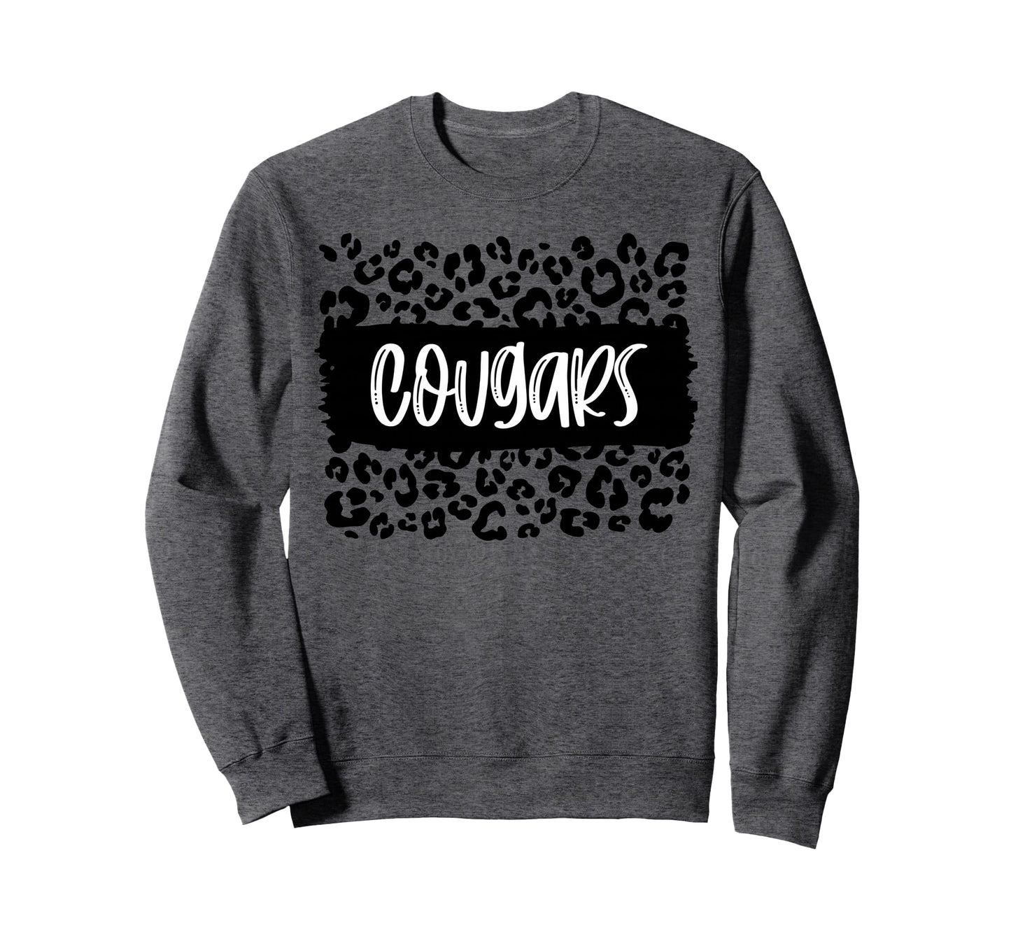 Cougars Team Mascot School Spirit Sweatshirt - Minimalist Print Unisex - T-Shirt, Sweatshirt, Hoodie