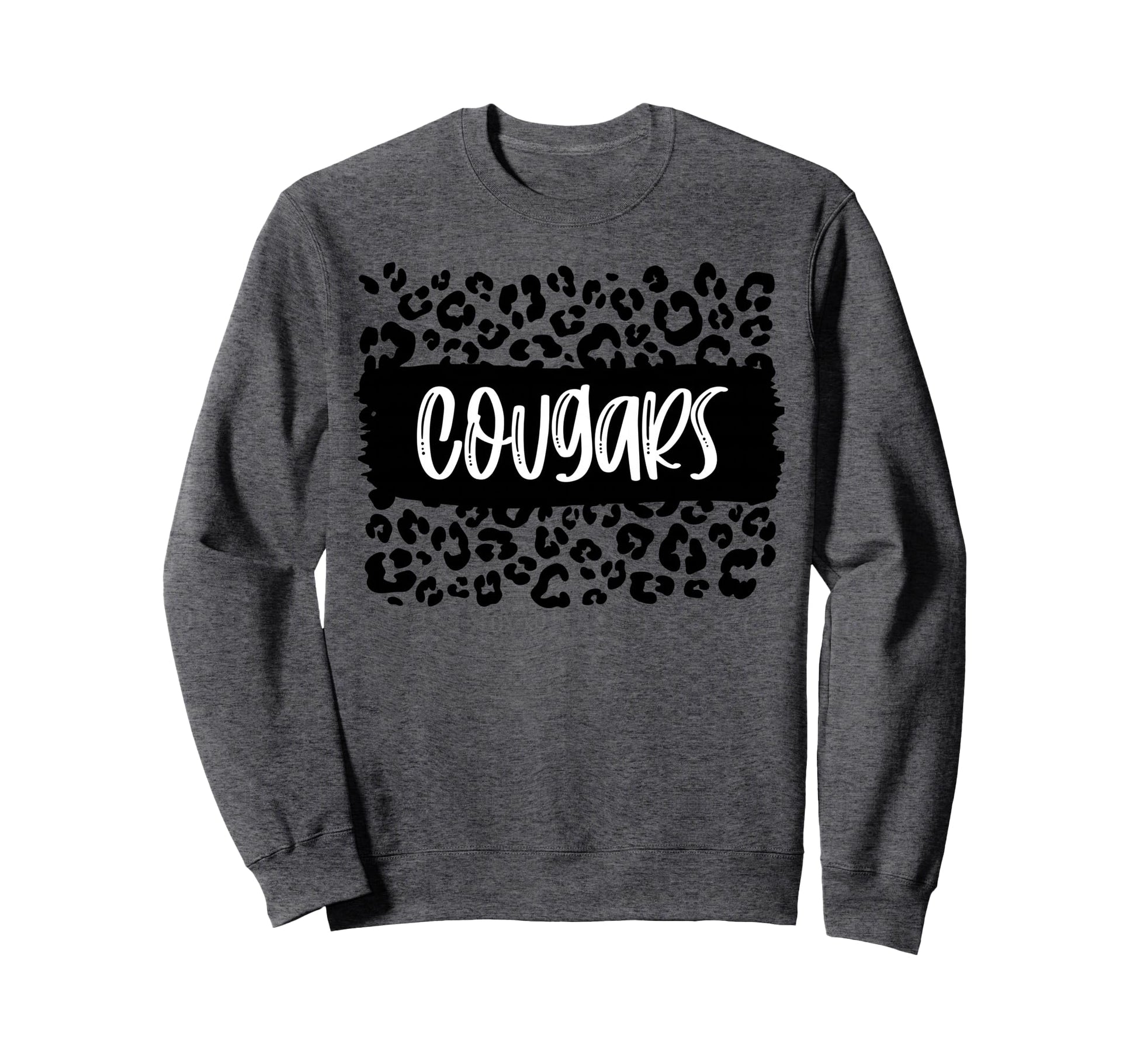 Cougars Team Mascot School Spirit Sweatshirt - Minimalist Print Unisex - T-Shirt, Sweatshirt, Hoodie