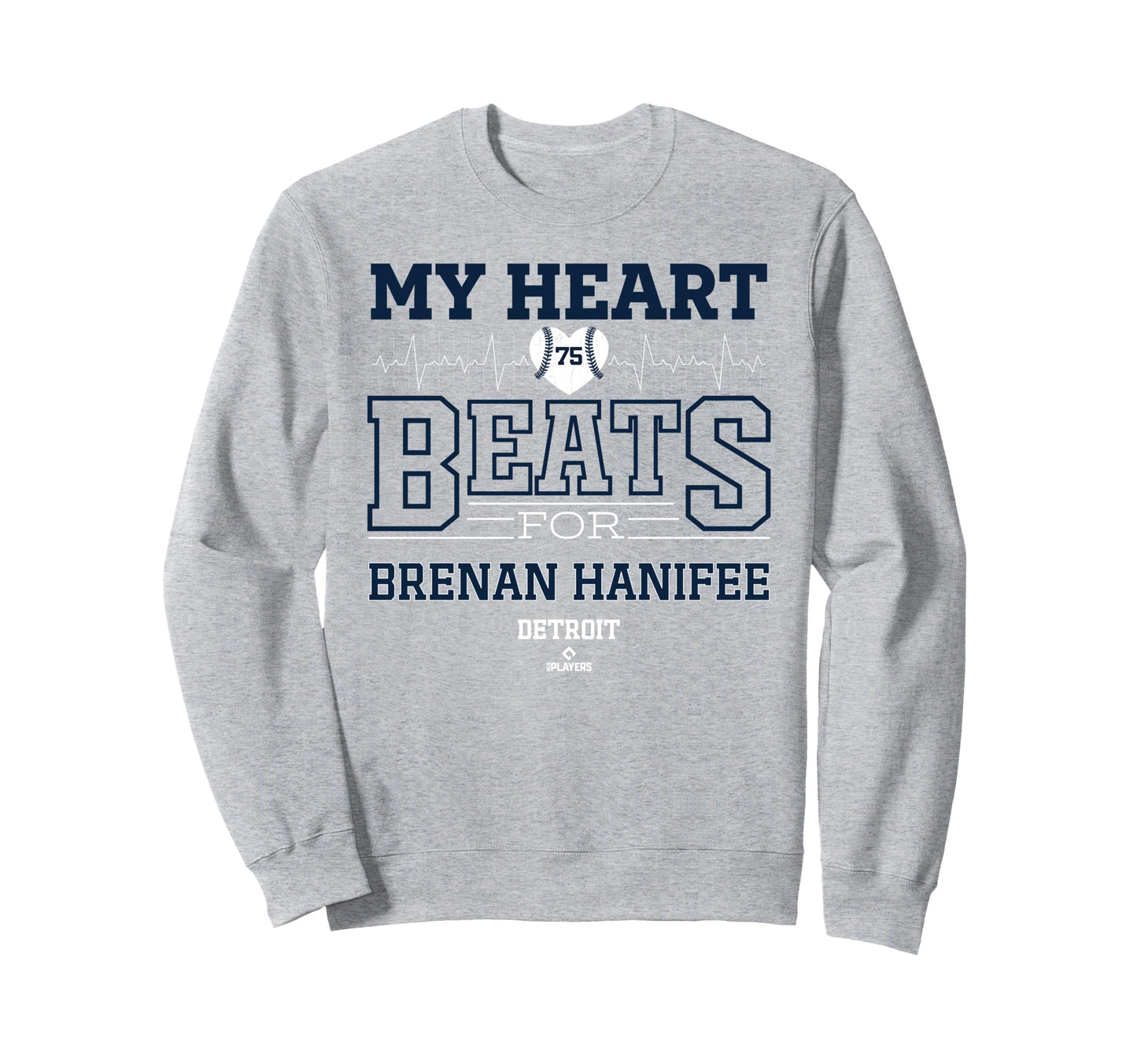 My Heart Beats Brenan Hanifee Detroit Sweatshirt - Minimalist Print Unisex - T-Shirt, Sweatshirt, Hoodie