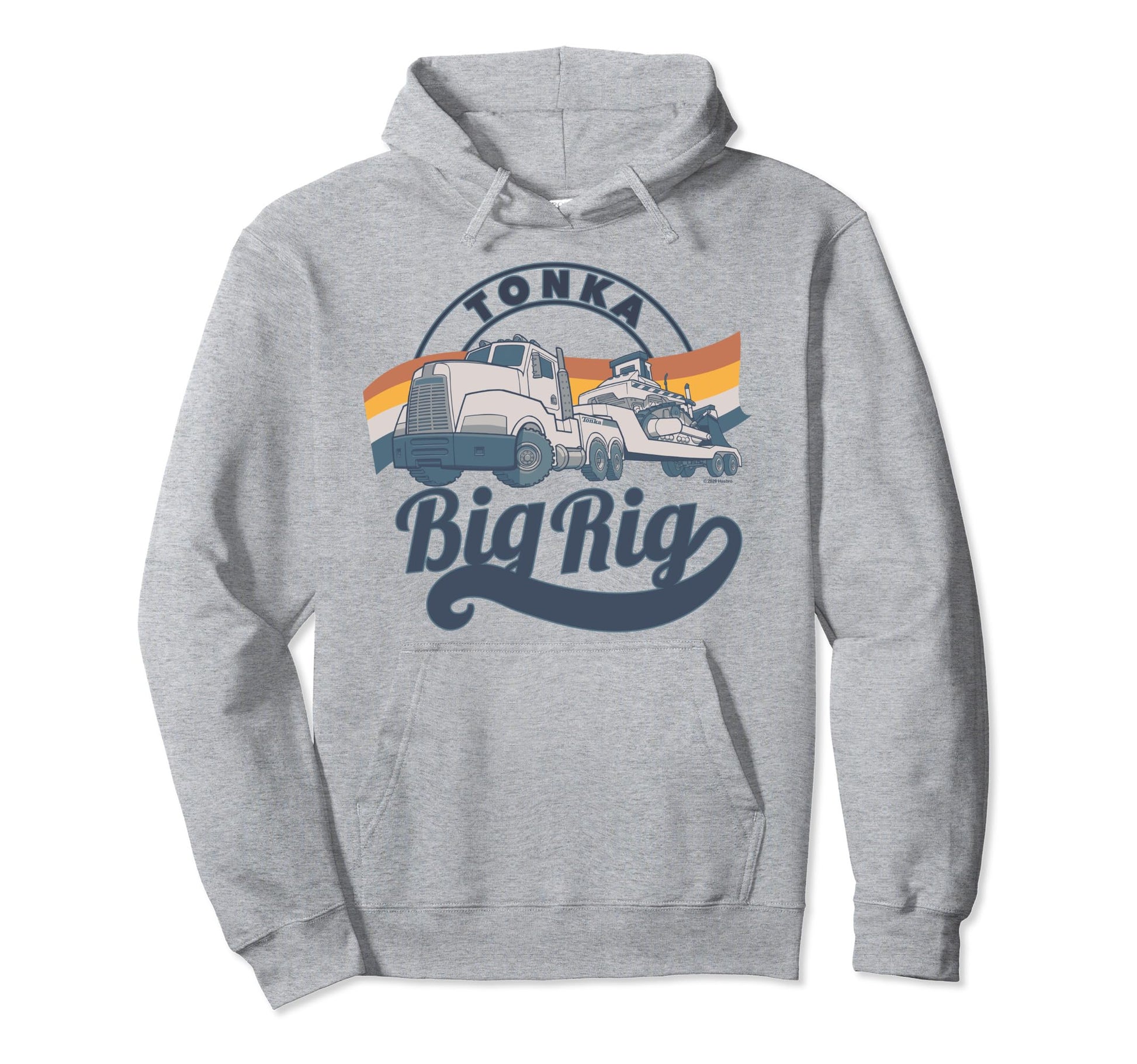 Tonka Big Rig Rainbow Stripe Logo Hoodie - Novelty Apparel Unisex - T-Shirt, Sweatshirt, Hoodie