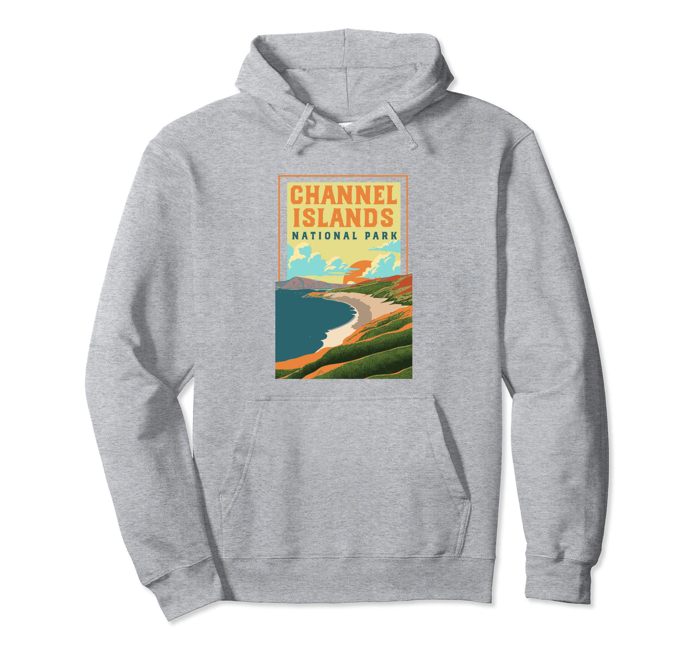 Channel Islands California Wpa National Hoodie - Trendy Graphic for Adults - T-Shirt, Sweatshirt, Hoodie
