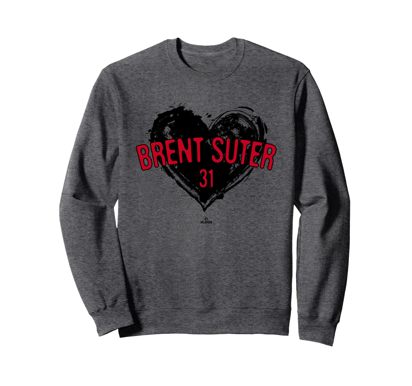 Distressed Heart Brent Suter Sweatshirt - Fun Novelty Design for Adults - T-Shirt, Sweatshirt, Hoodie