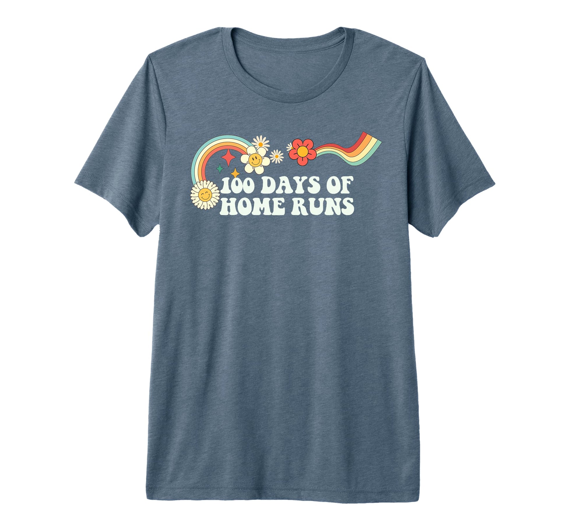 Groovy Funny 100 Days Home Runs Tri T-Shirt - Streetwear Style Men Women - T-Shirt, Sweatshirt, Hoodie