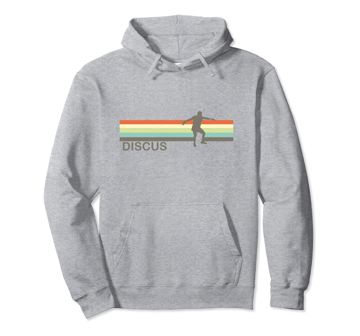 Discus Track And Field Stripe Hoodie - Fun Novelty Design Men Women - T-Shirt, Sweatshirt, Hoodie