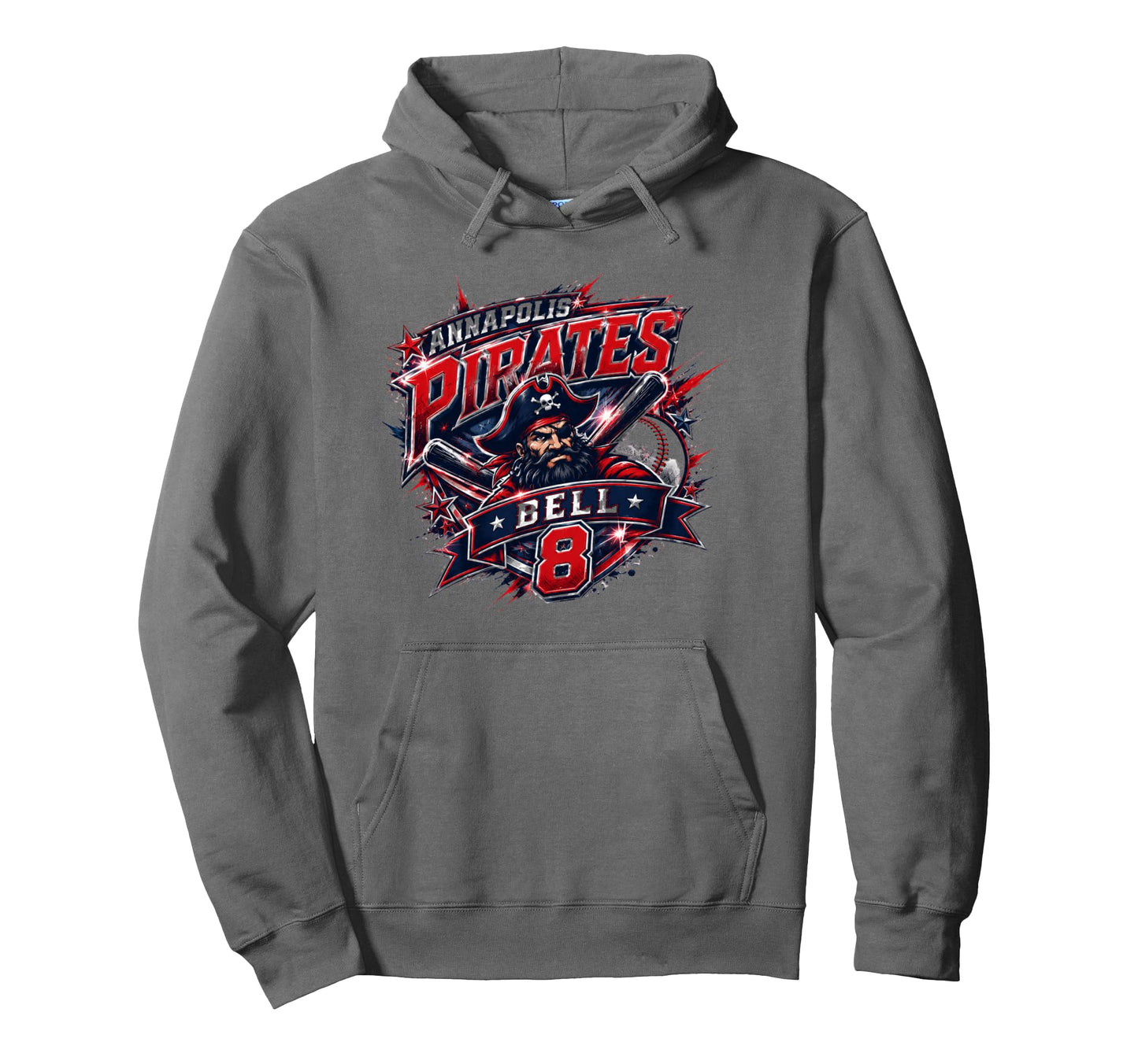 Baseball Noah Bell Hoodie - Casual Everyday Wear for Adults - T-Shirt, Sweatshirt, Hoodie