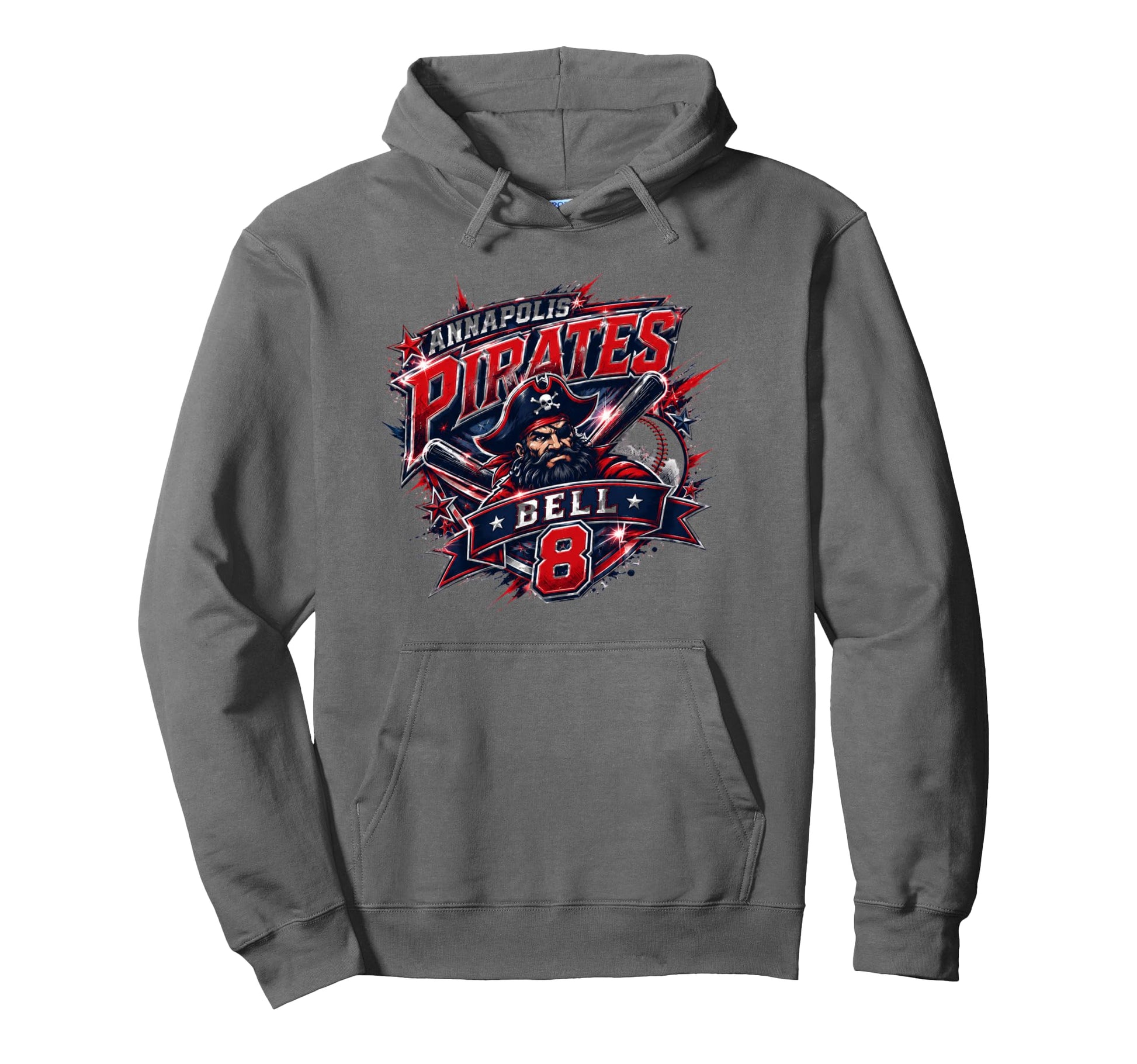 Baseball Noah Bell Hoodie - Casual Everyday Wear for Adults - T-Shirt, Sweatshirt, Hoodie