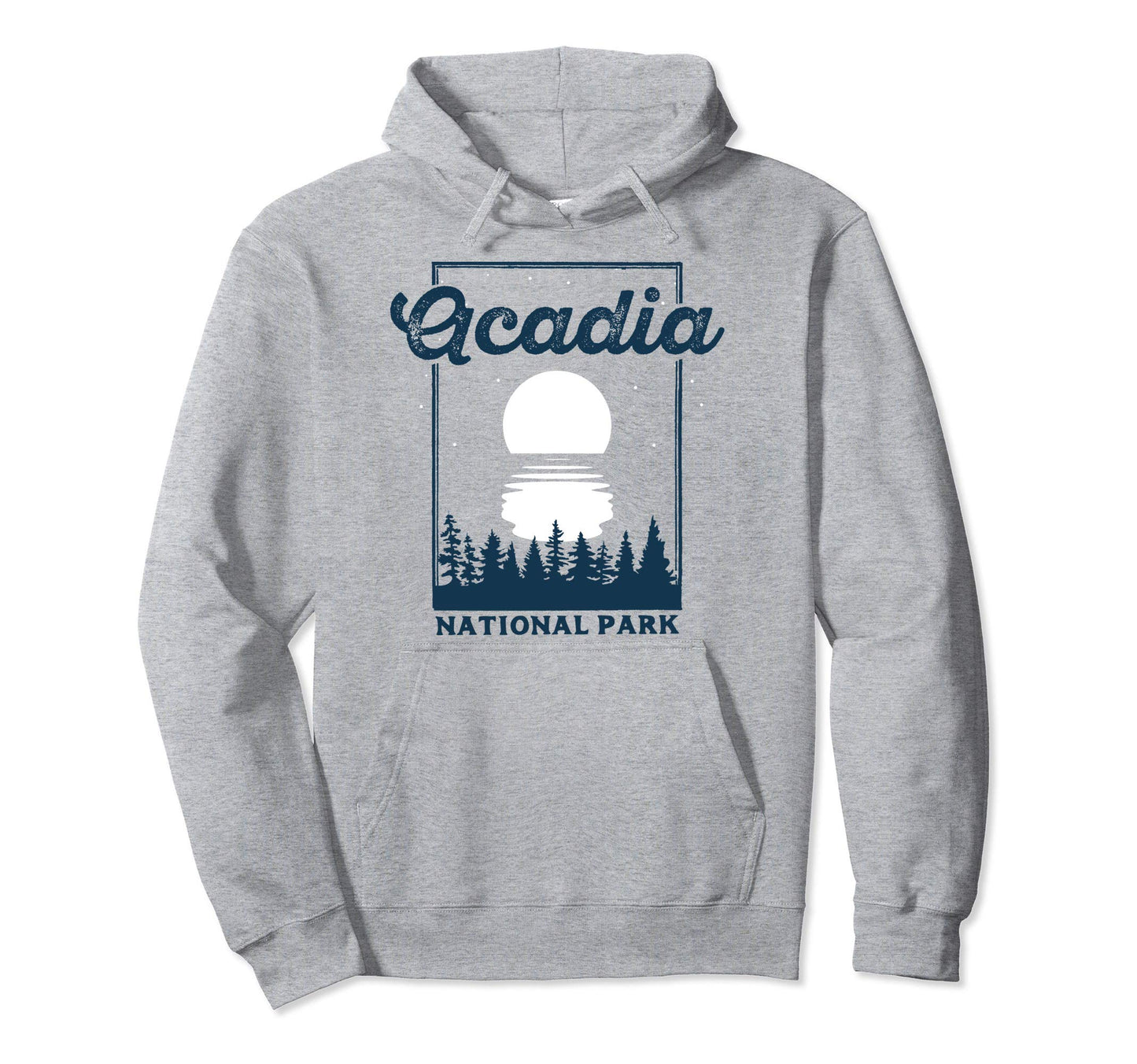 Acadia National Park Maine Night Hoodie - Minimalist Print for Adults - T-Shirt, Sweatshirt, Hoodie