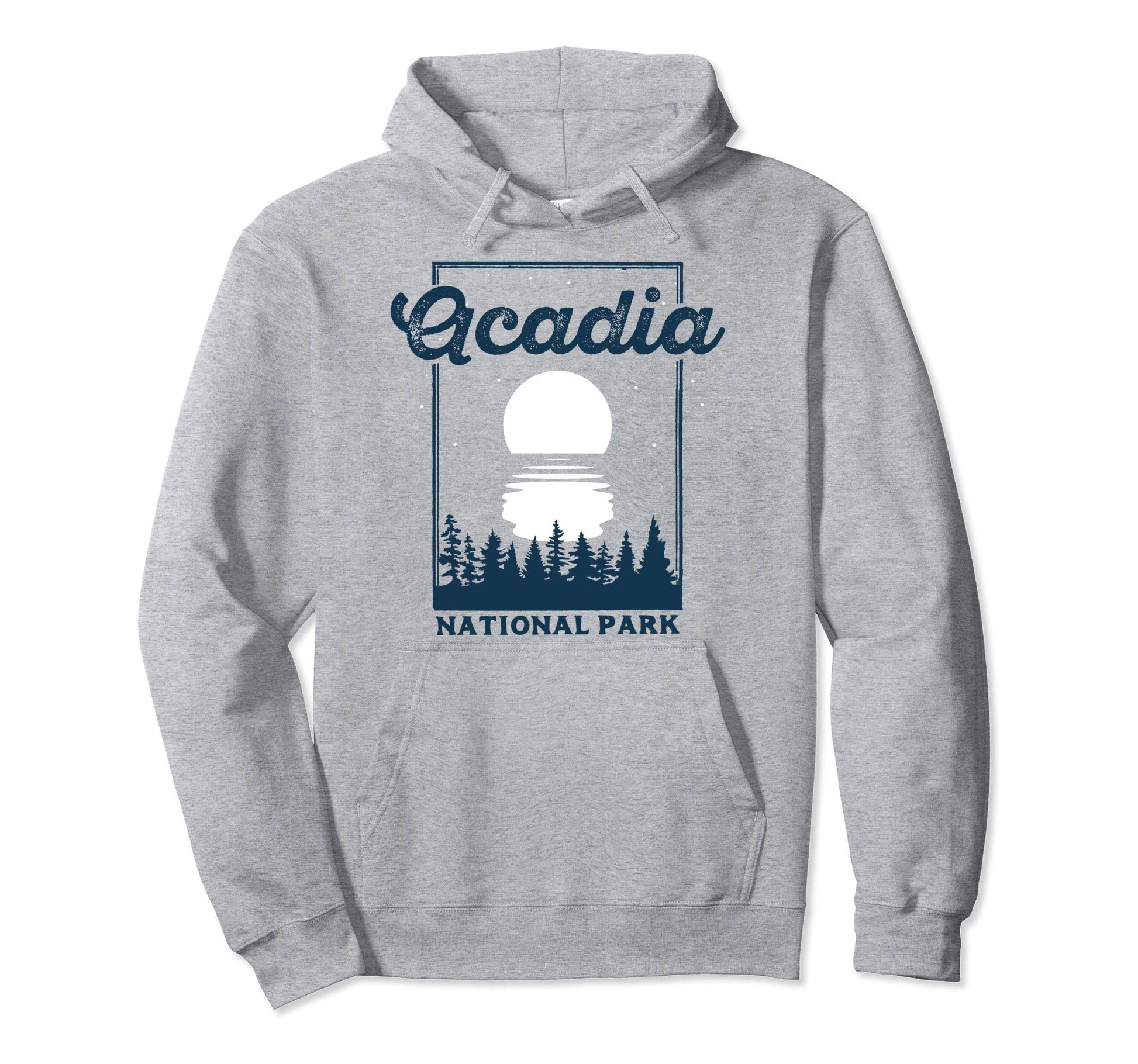 Acadia National Park Maine Night Hoodie - Minimalist Print for Adults - T-Shirt, Sweatshirt, Hoodie